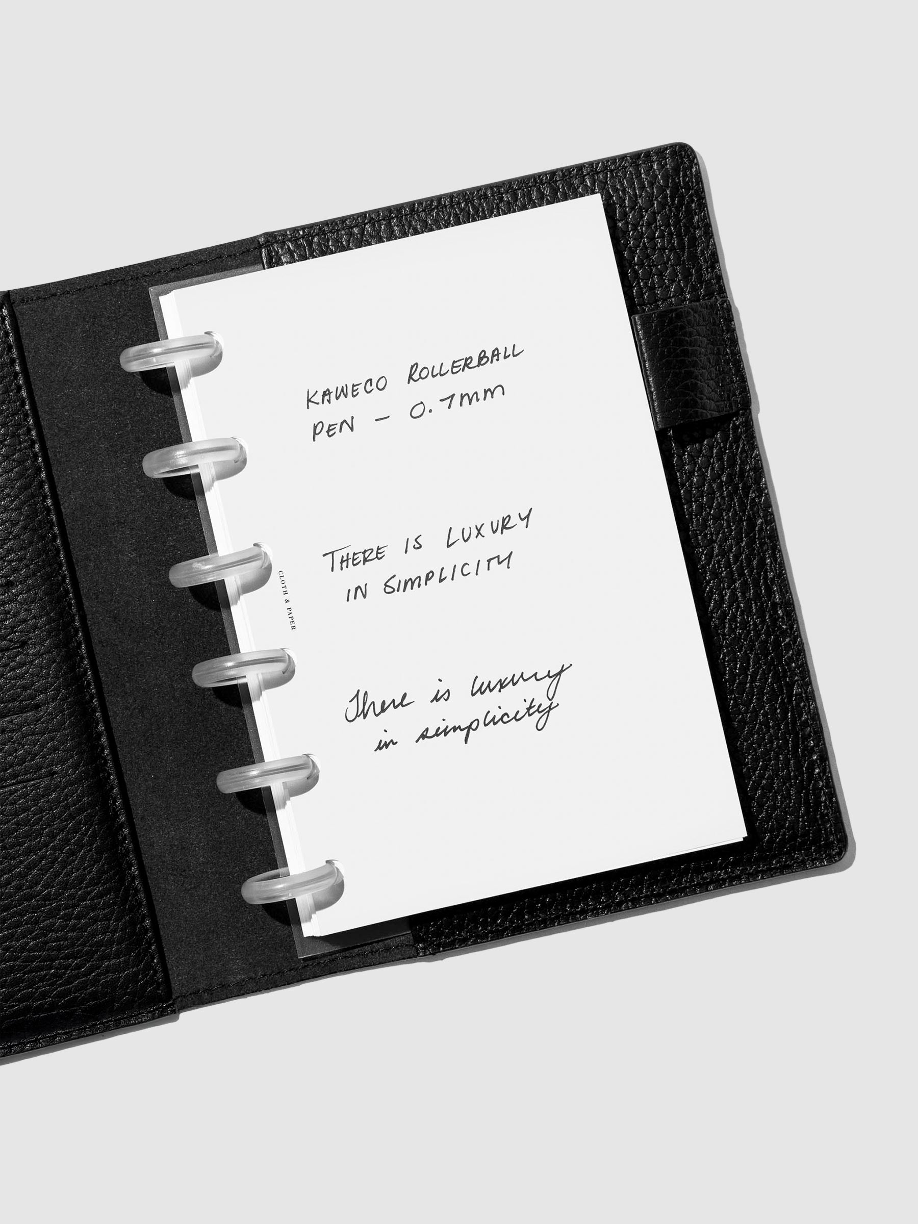 Pen testing sheet showing a 0.7mm rollerball nib writing sample.