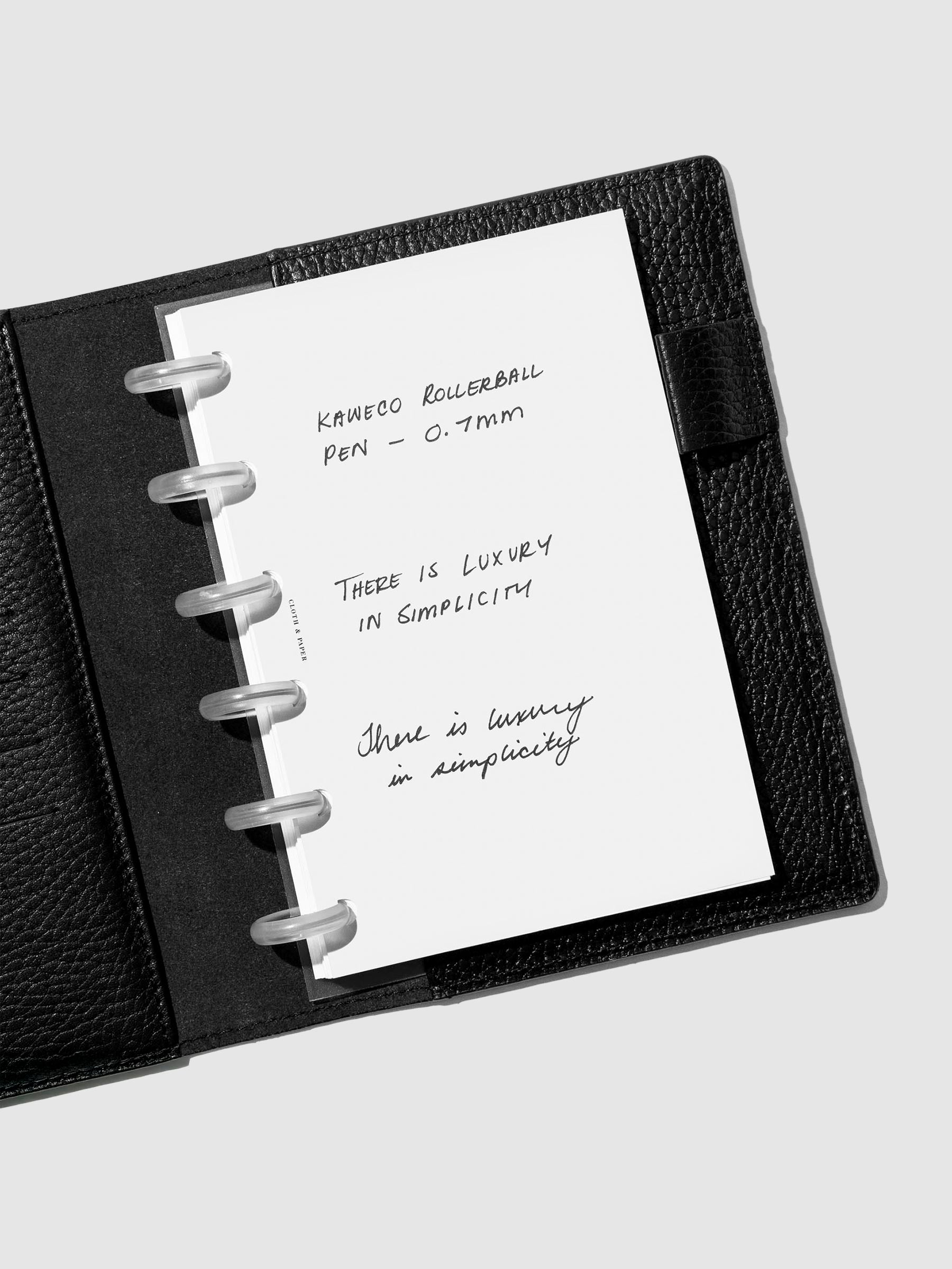 Pen testing sheet showing a 0.7mm rollerball nib writing sample.