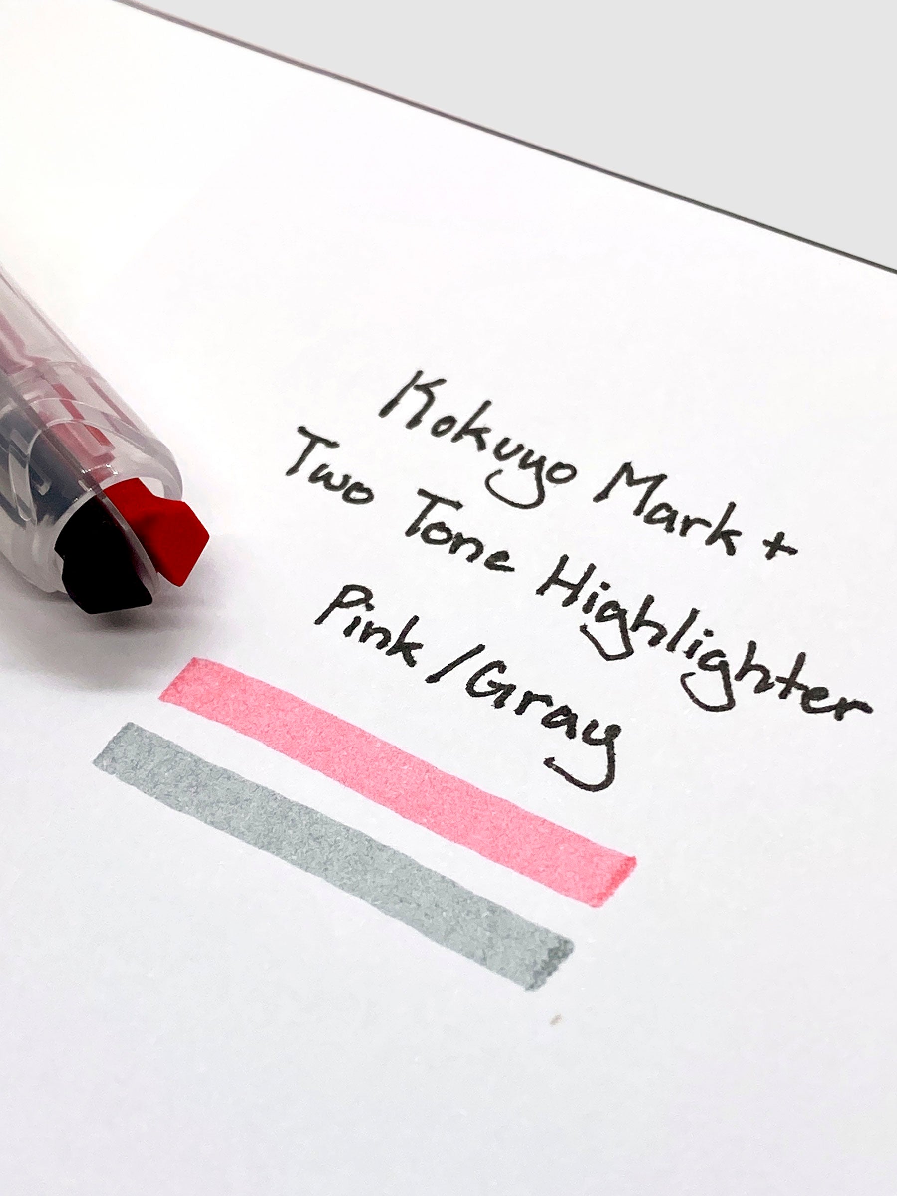Kokuyo Mark+ Two Tone Highlighter | Gray Type