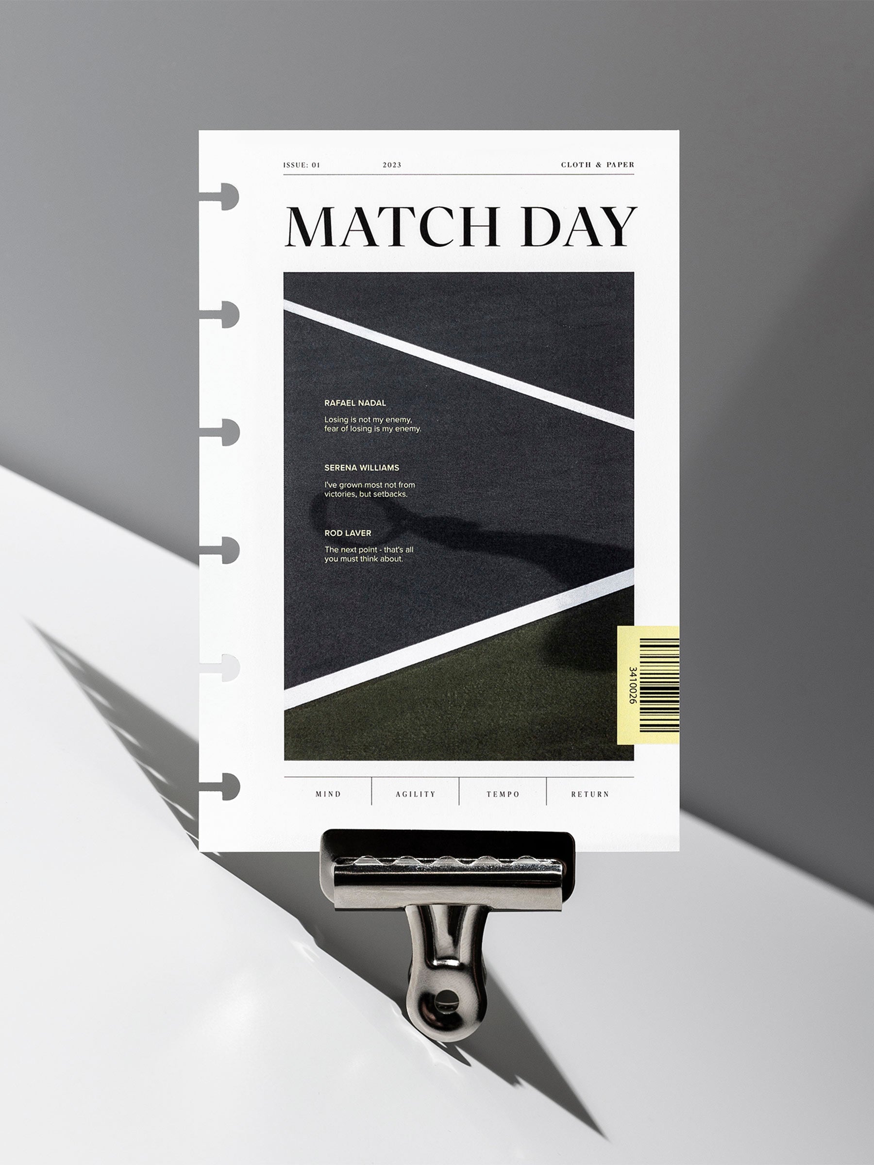 Match Day dashboard displayed with a clip on a neutral gray background. Size shown is CP Petite.