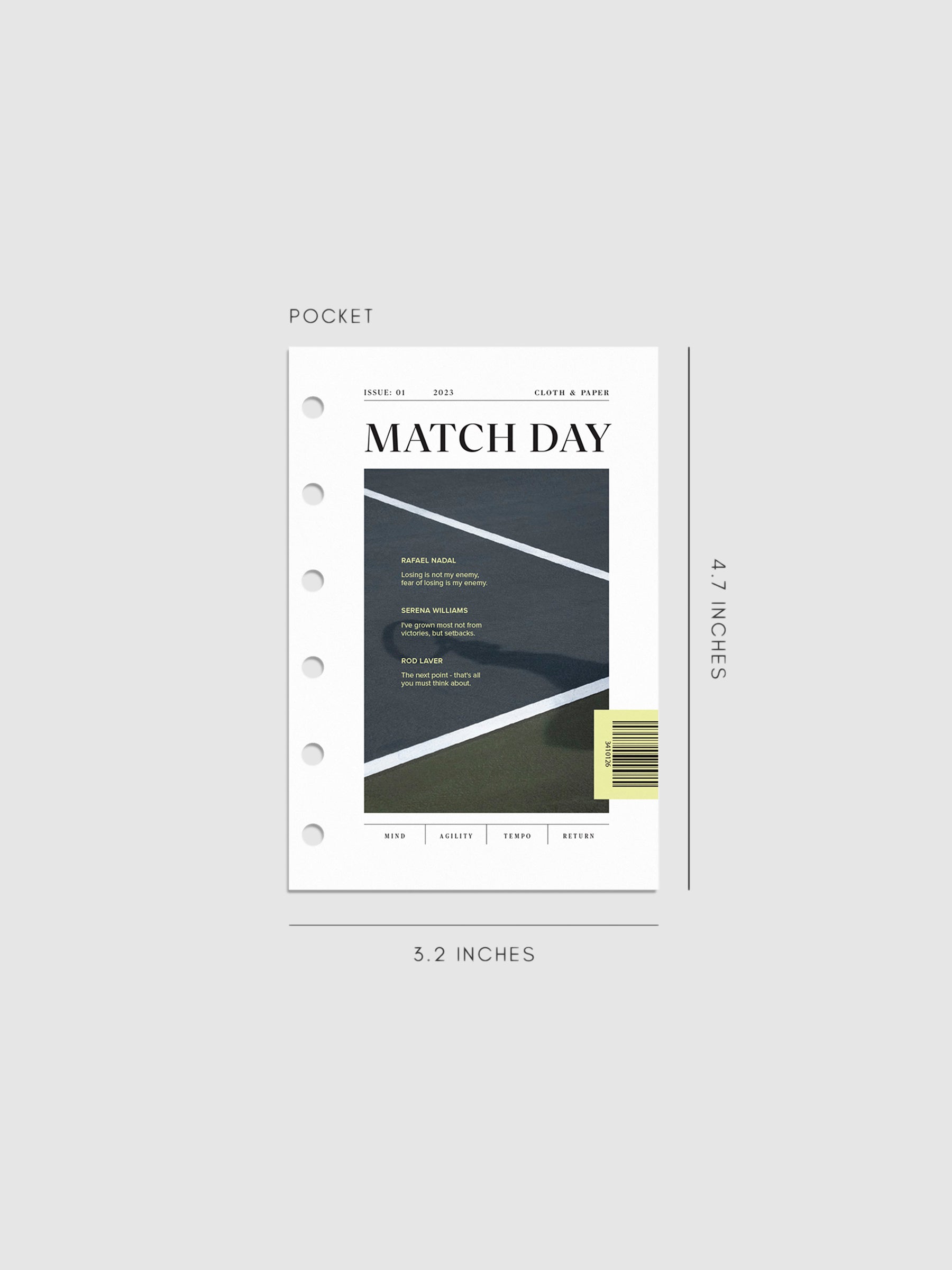 Digital mockup of Match Day dashboard in Pocket.