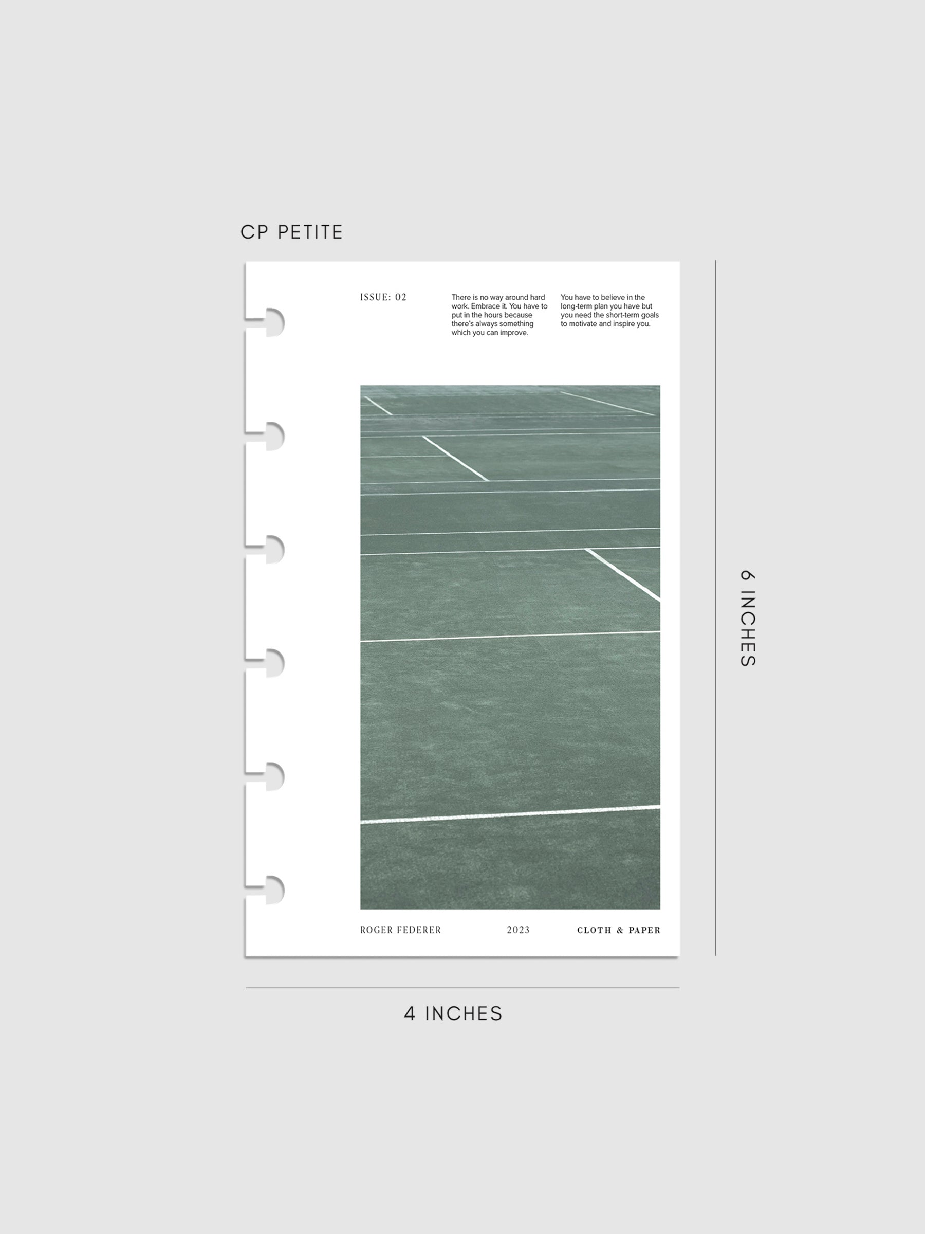 Digital mockup of Full Court dashboard in CP Petite.