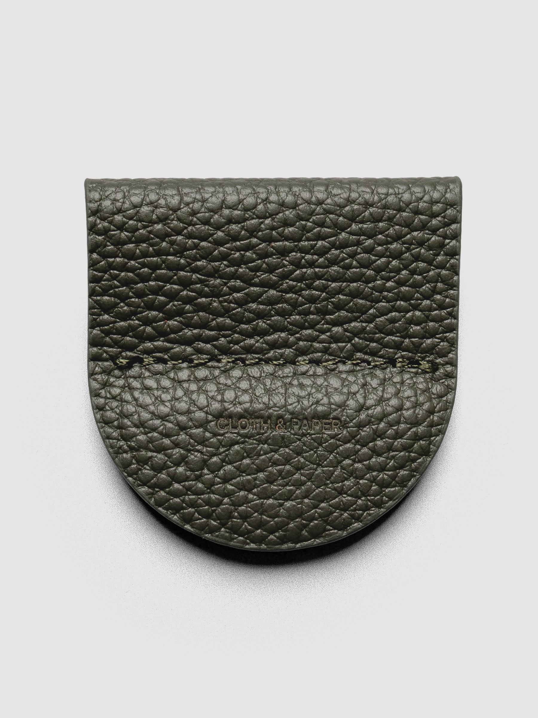 Magnetic Bookmark | Pen Holder in Nori, a dark green, displayed on a neutral background.