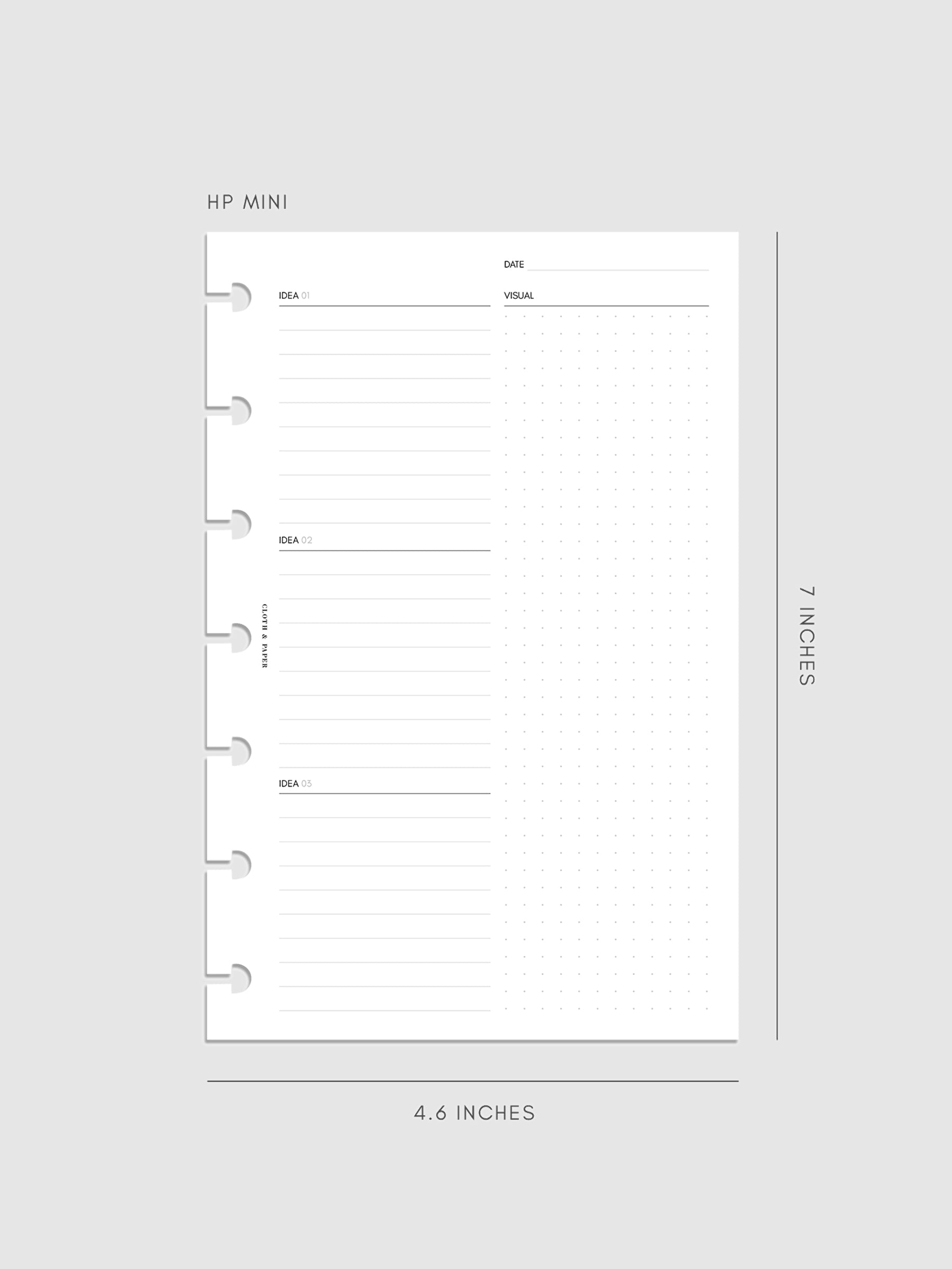 Digital mockup of insert in HP Mini sizing.