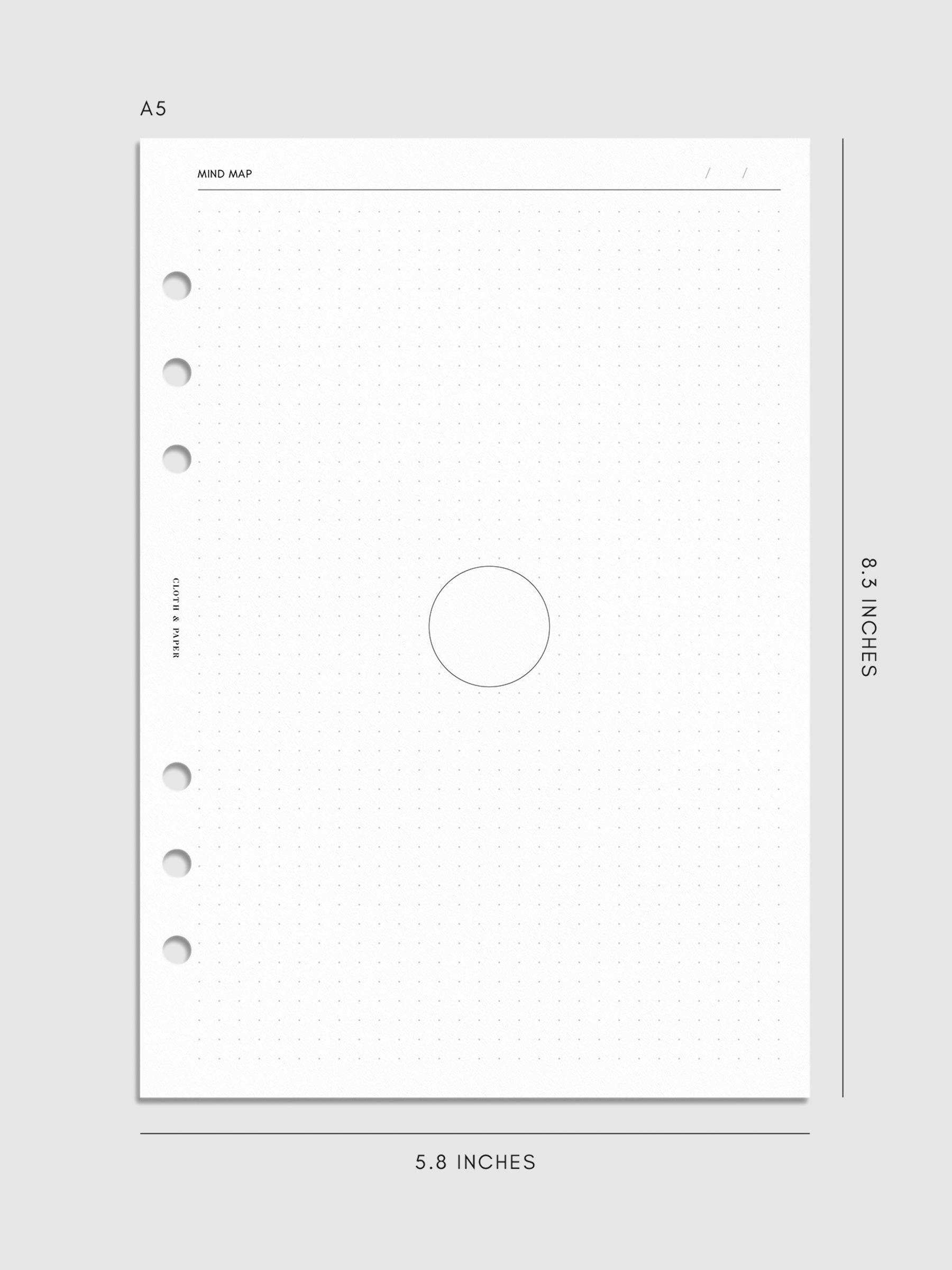 Mockup of insert in A5 sizing.