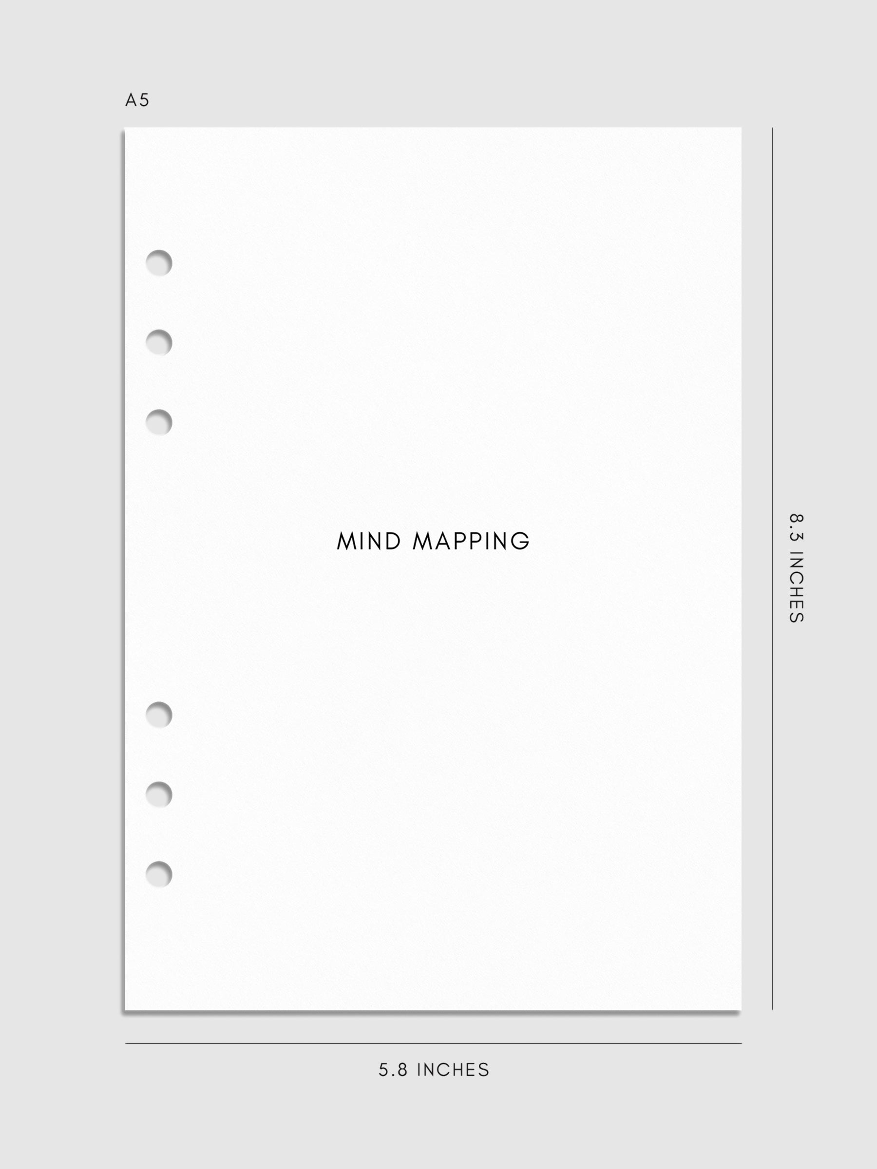 Mockup of title page of insert in A5 sizing.