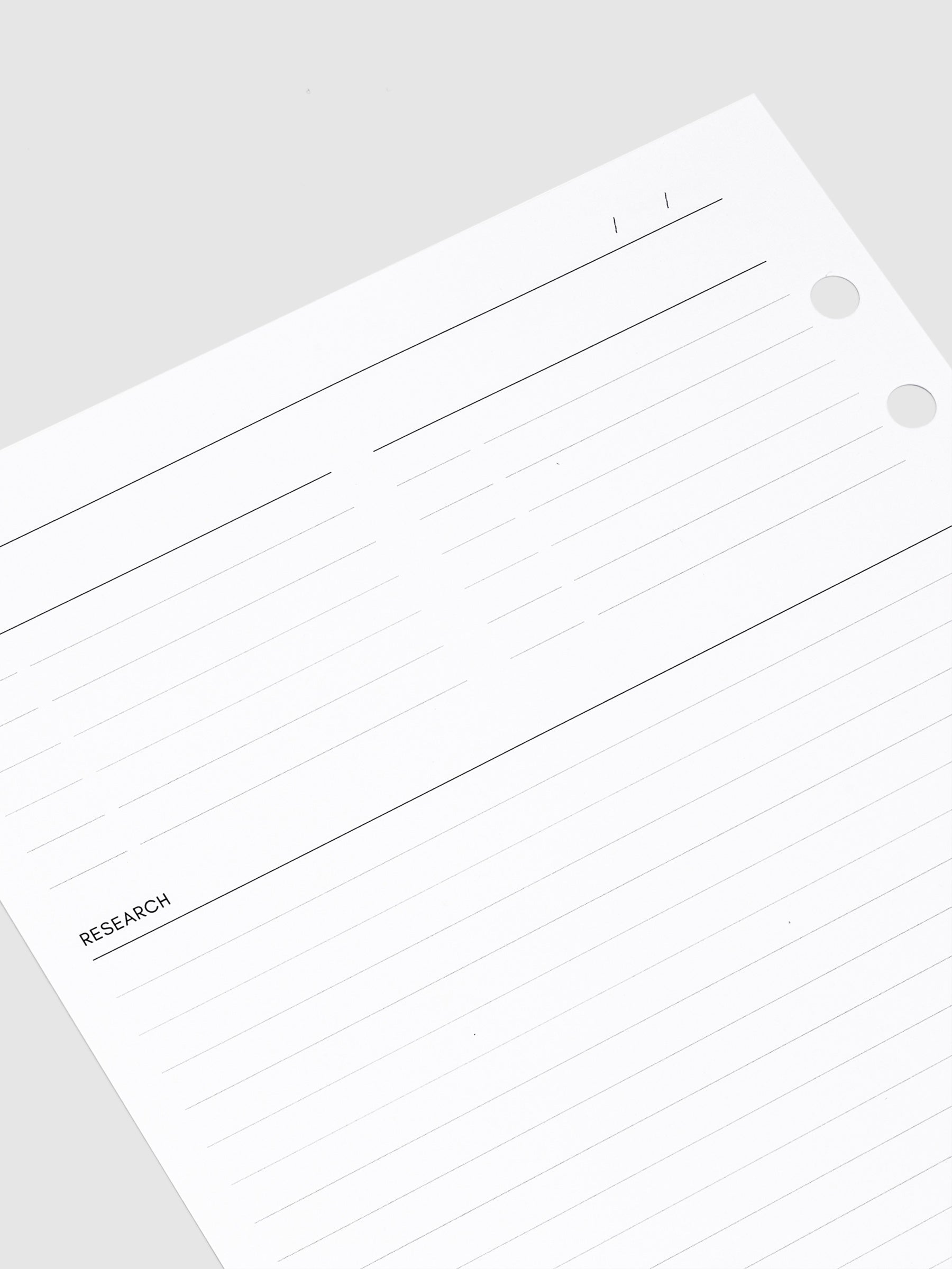 Closeup of the Summary and Research fields in the insert.