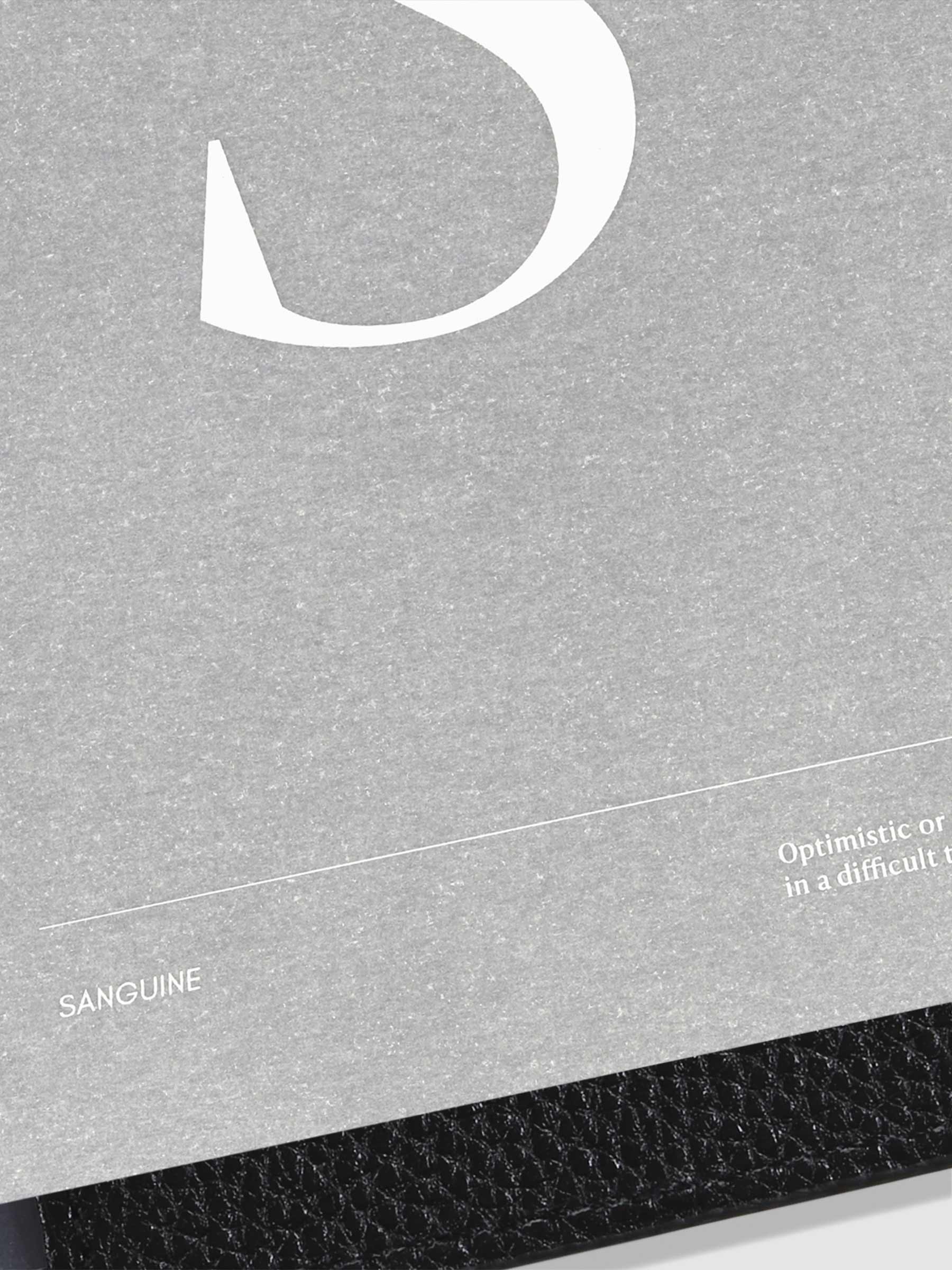 Monogram Vellum Planner Dashboard S in use in a leather planner.