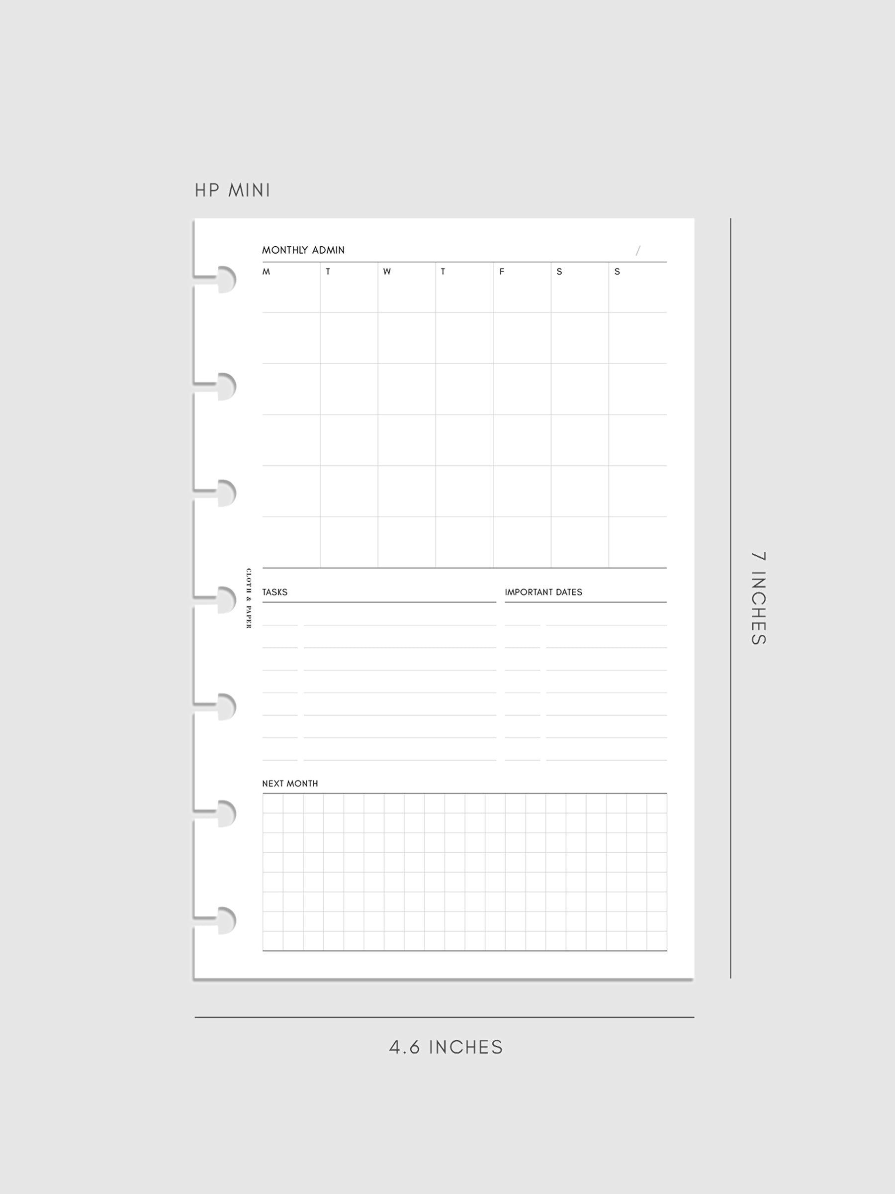 Digital mockup of inserts in HP Mini.