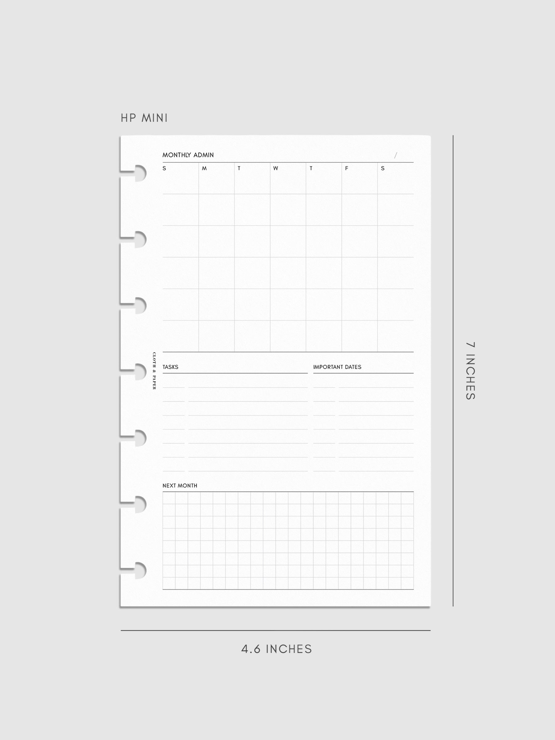 Digital mockup of inserts in HP Mini.