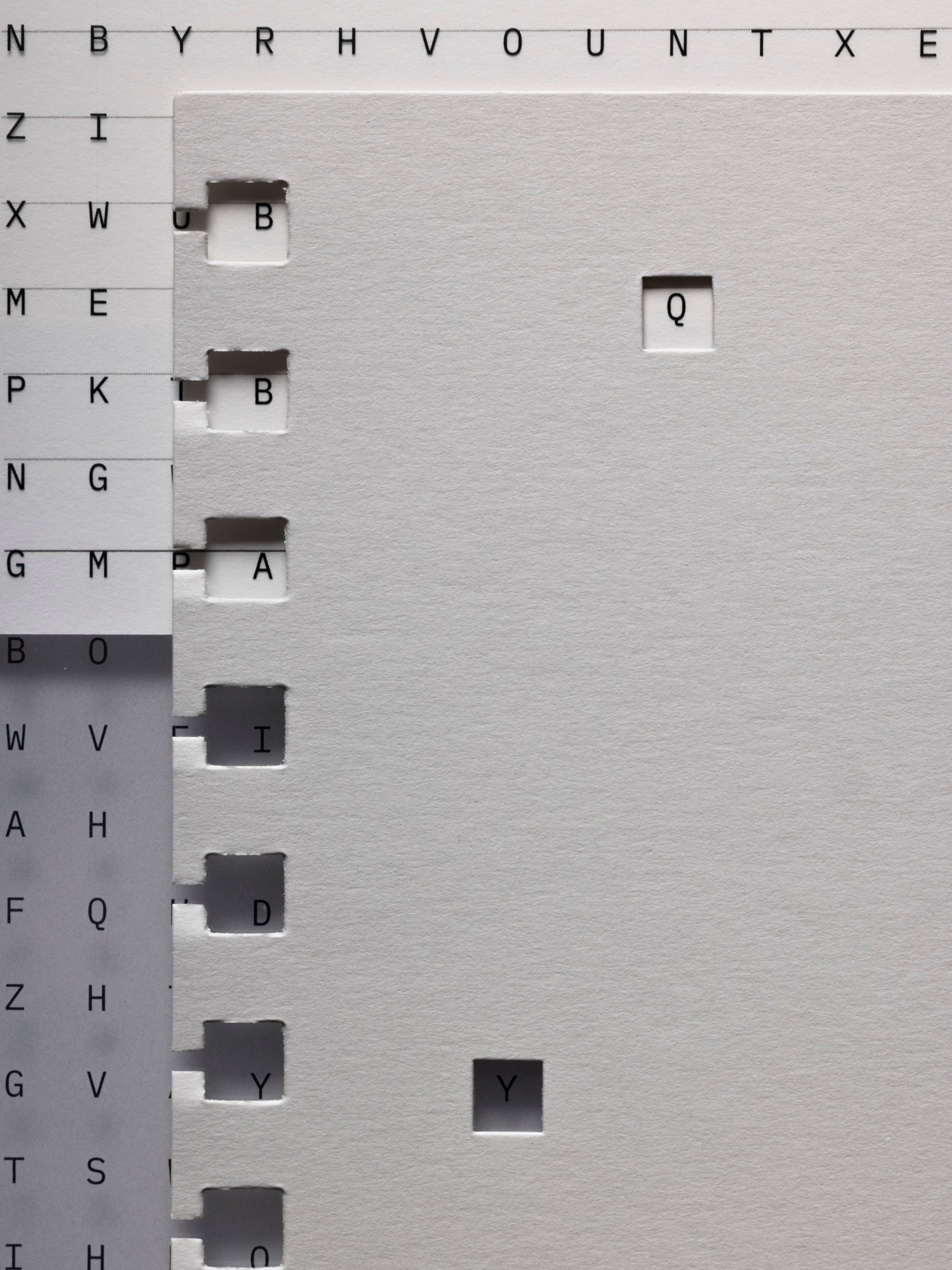 Letters Planner Dashboard Duo with transparent type design layer and beige cardstock with cutouts layer compatible with 2026 Weekly Notebook | A5 Spiral shown close up.