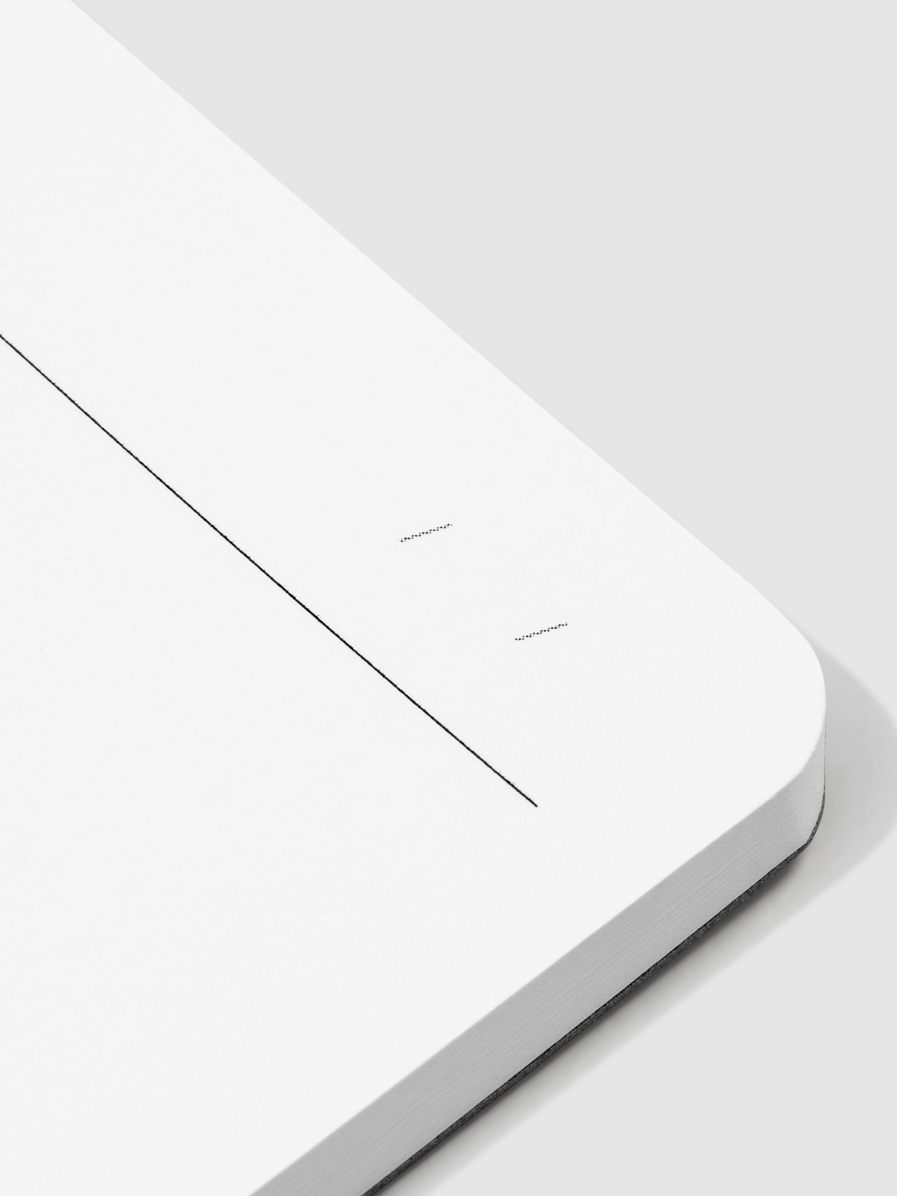 Closeup of customizable date field of the notepad.