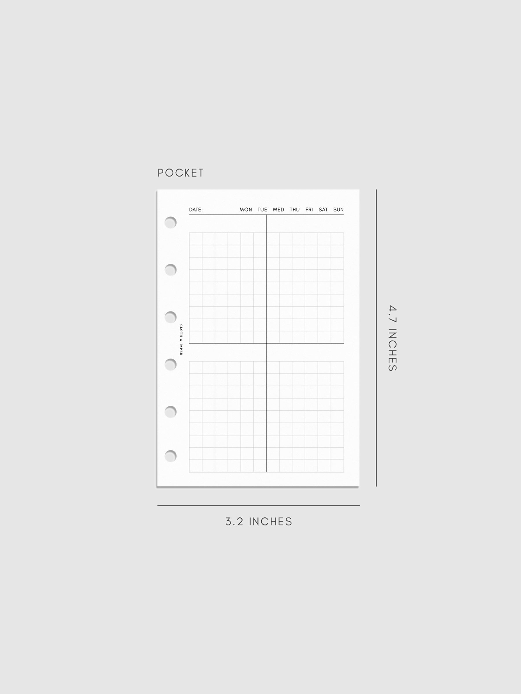 Digital mockup of inserts in Pocket.