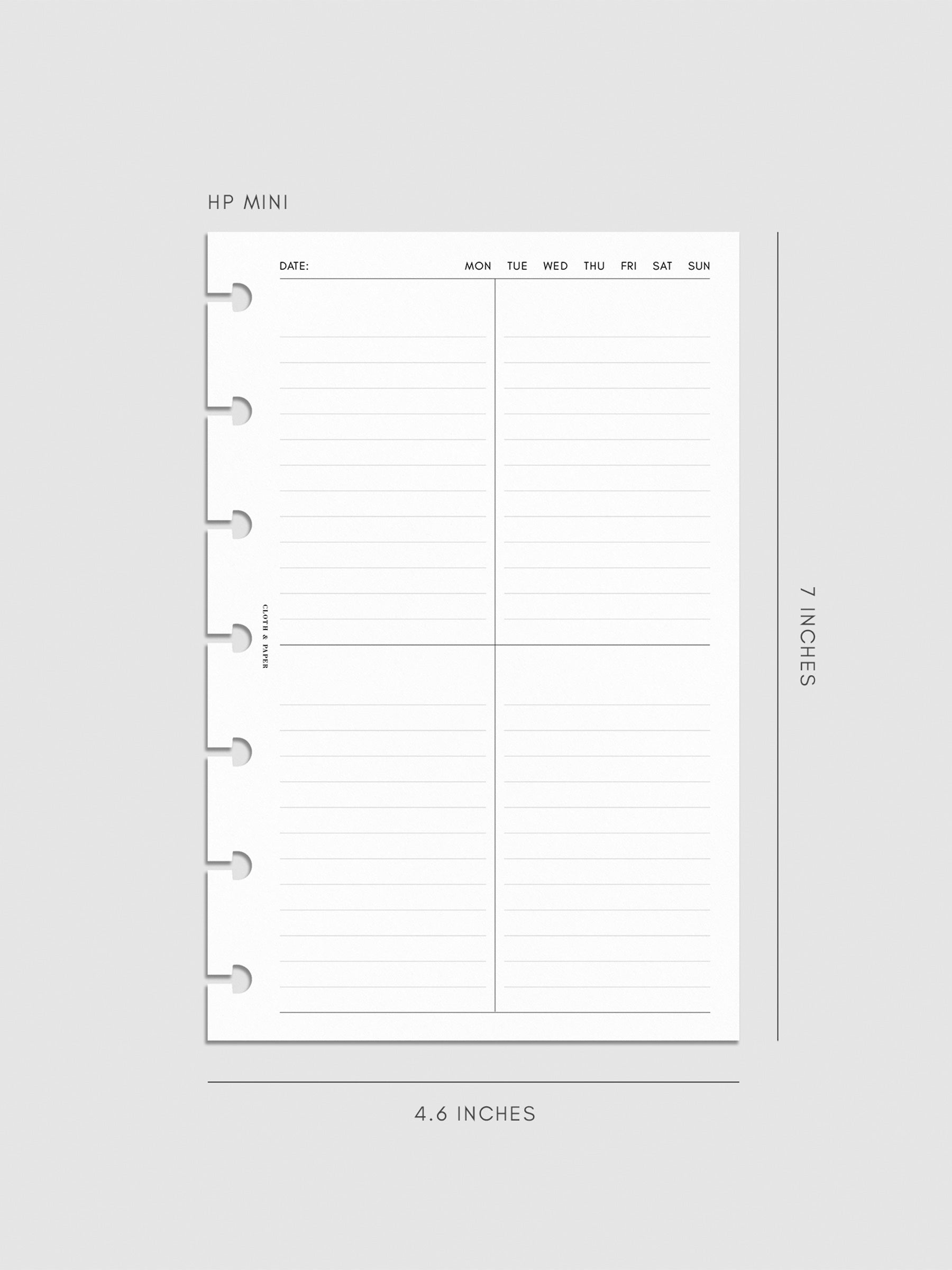 Digital mockup of inserts in HP Mini.