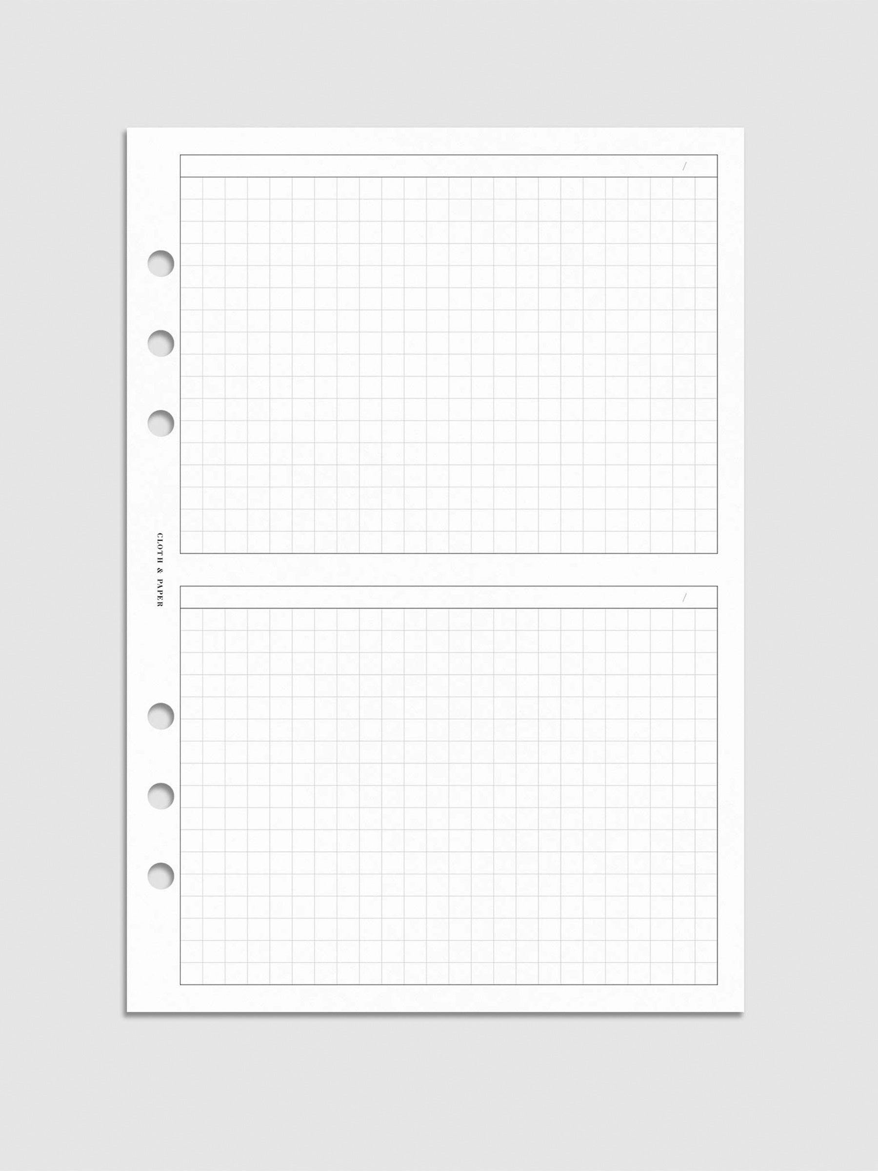 Digital mockup of insert in A5.