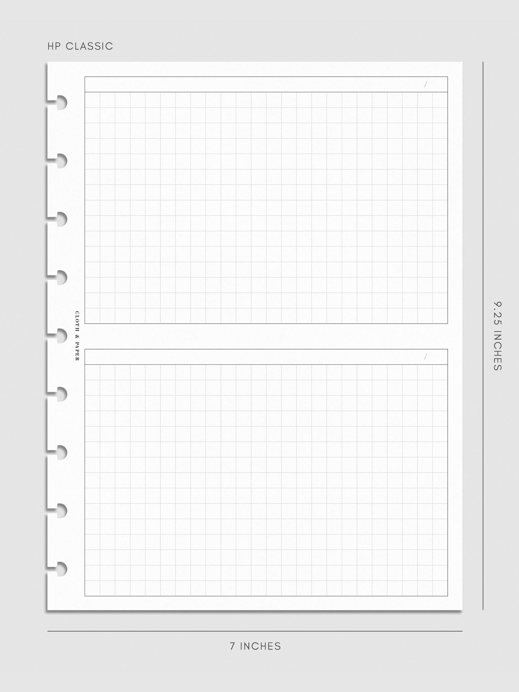 Digital mockup of inserts in HP Classic.