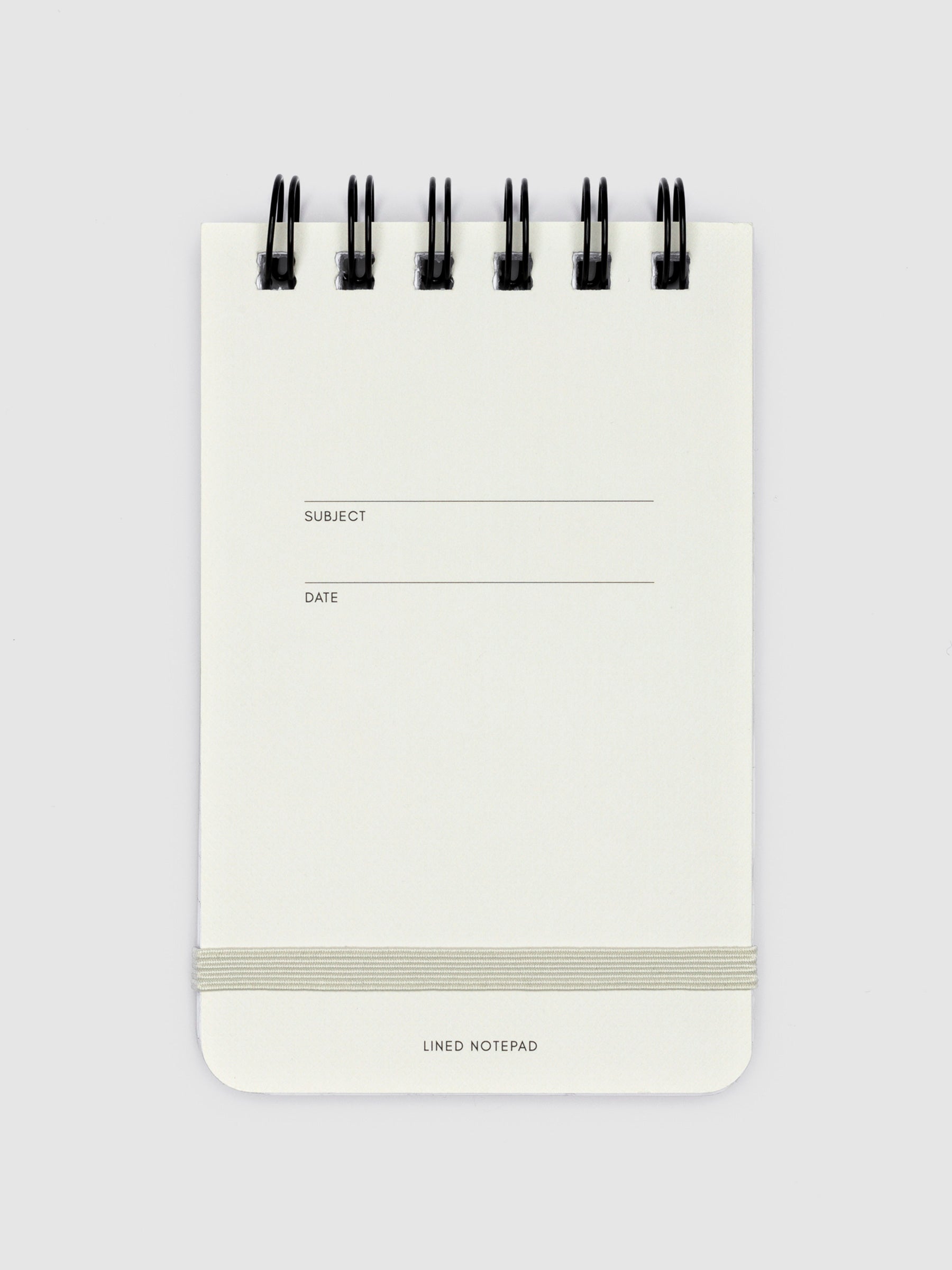 Lined notepad displayed on a white background.