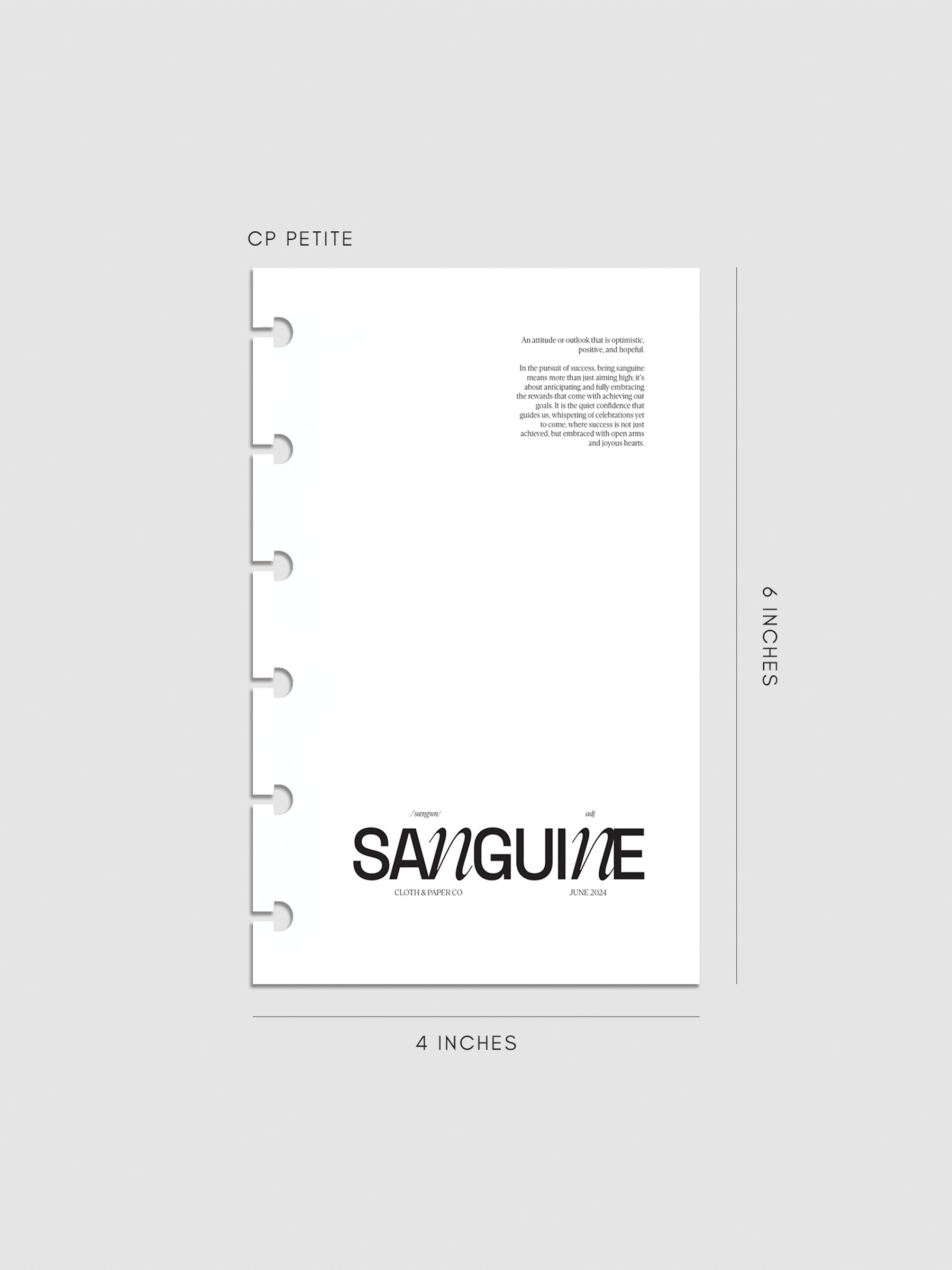 Digital mockup of the Sanguine Dashboard in CP Petite