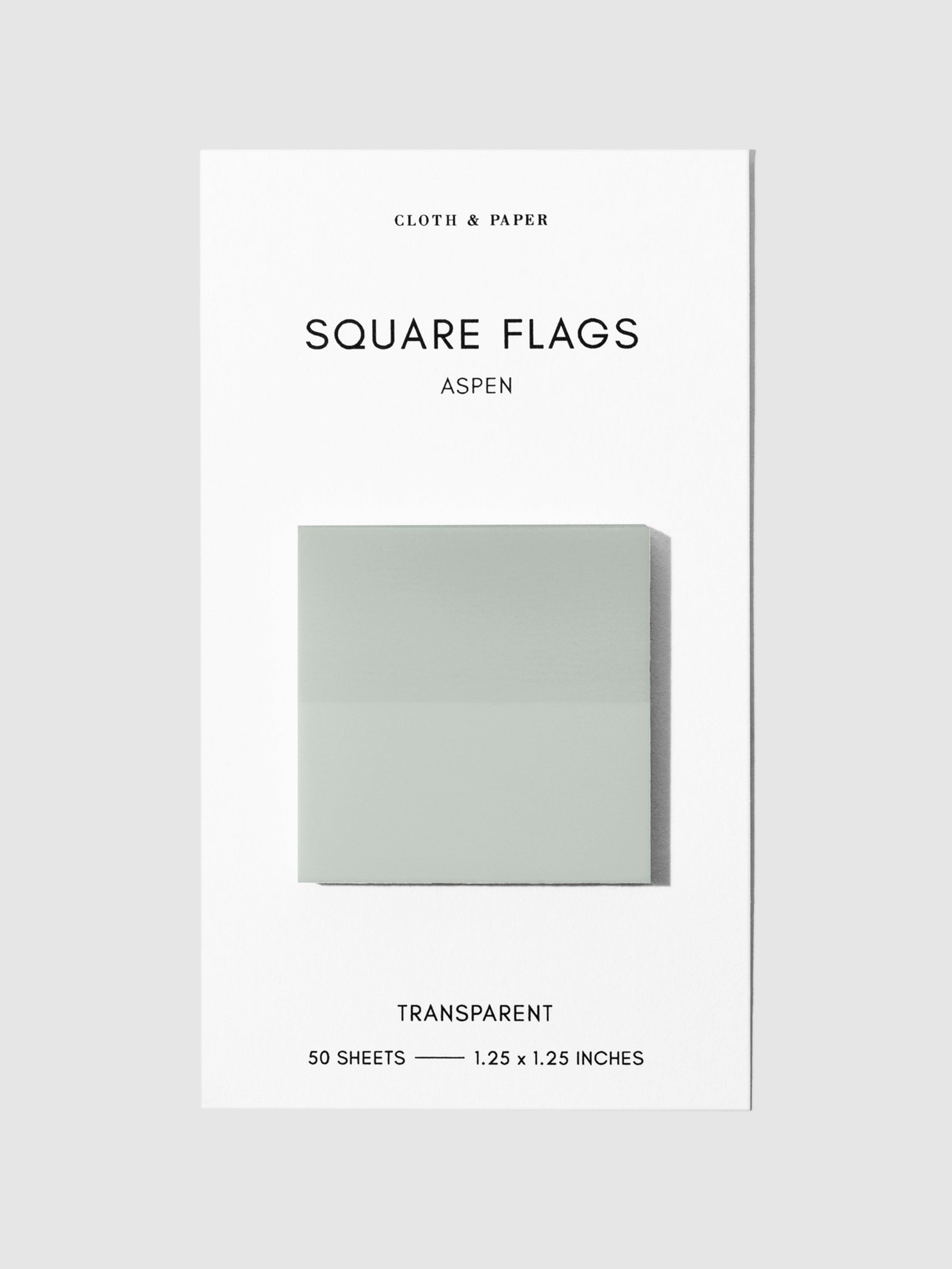 Square Page flag displayed on a neutral background. Color pictured is Aspen.