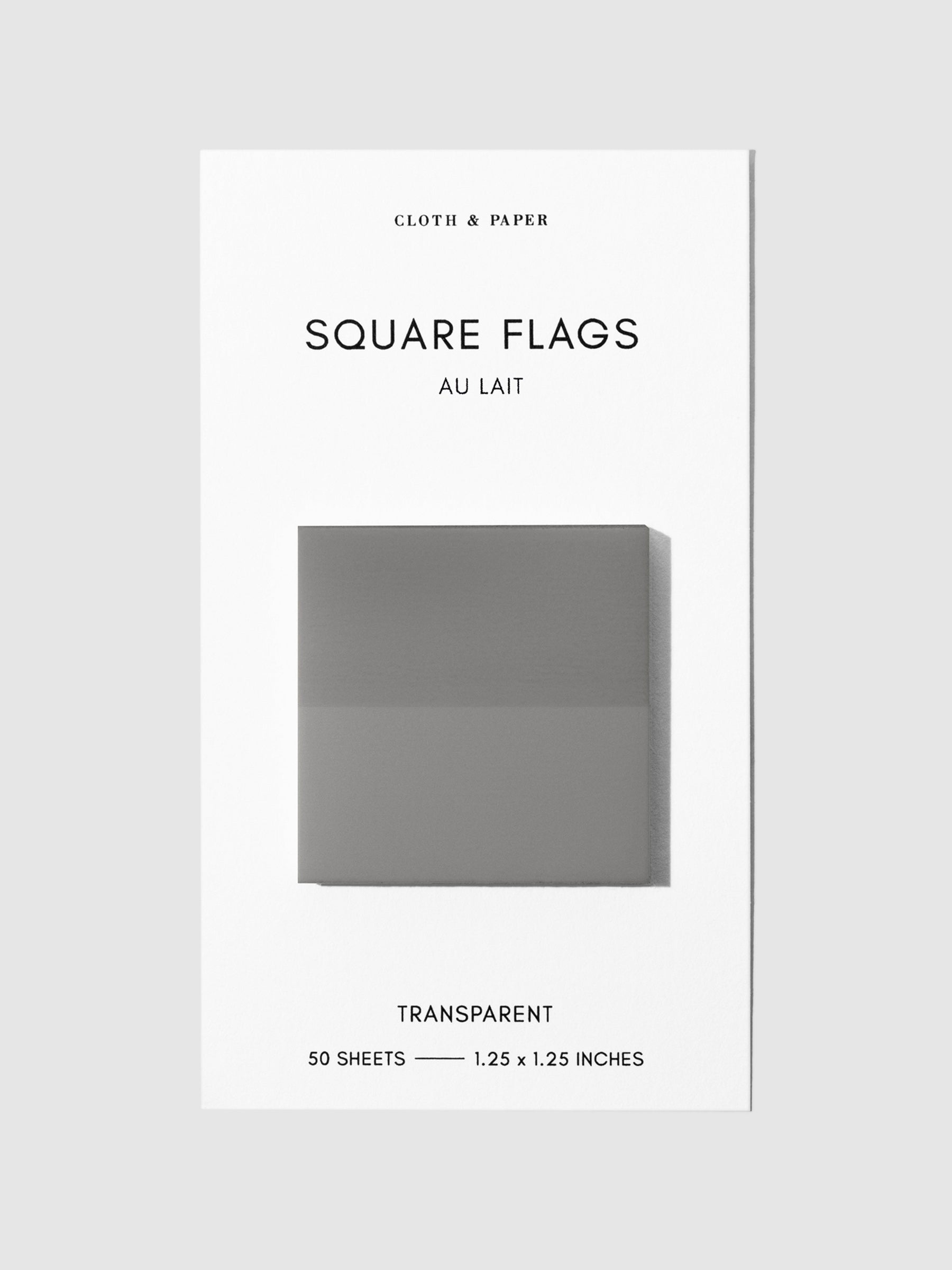 Square Page flag displayed on a neutral background. Color pictured is Au Lait.