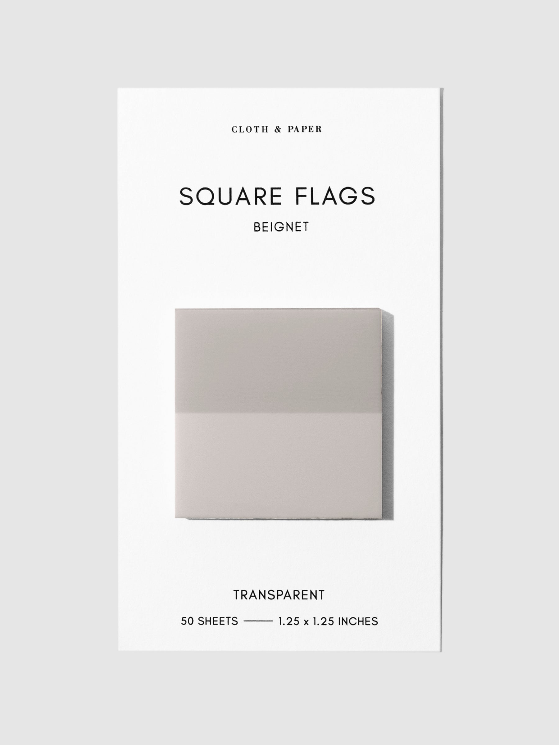 Square Page flag displayed on a neutral background. Color pictured is Beignet.
