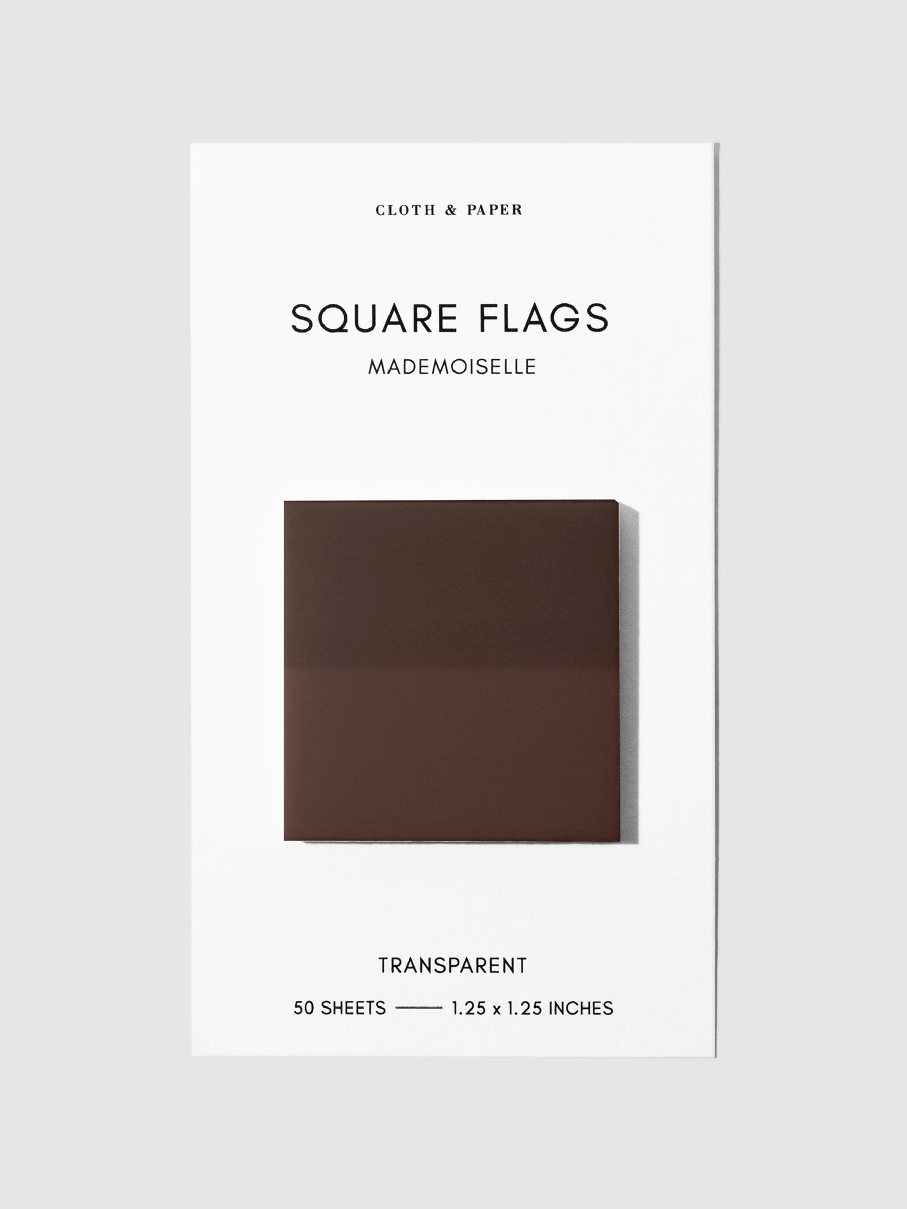 Square Page flag displayed on a neutral background. Color pictured is Mademoiselle