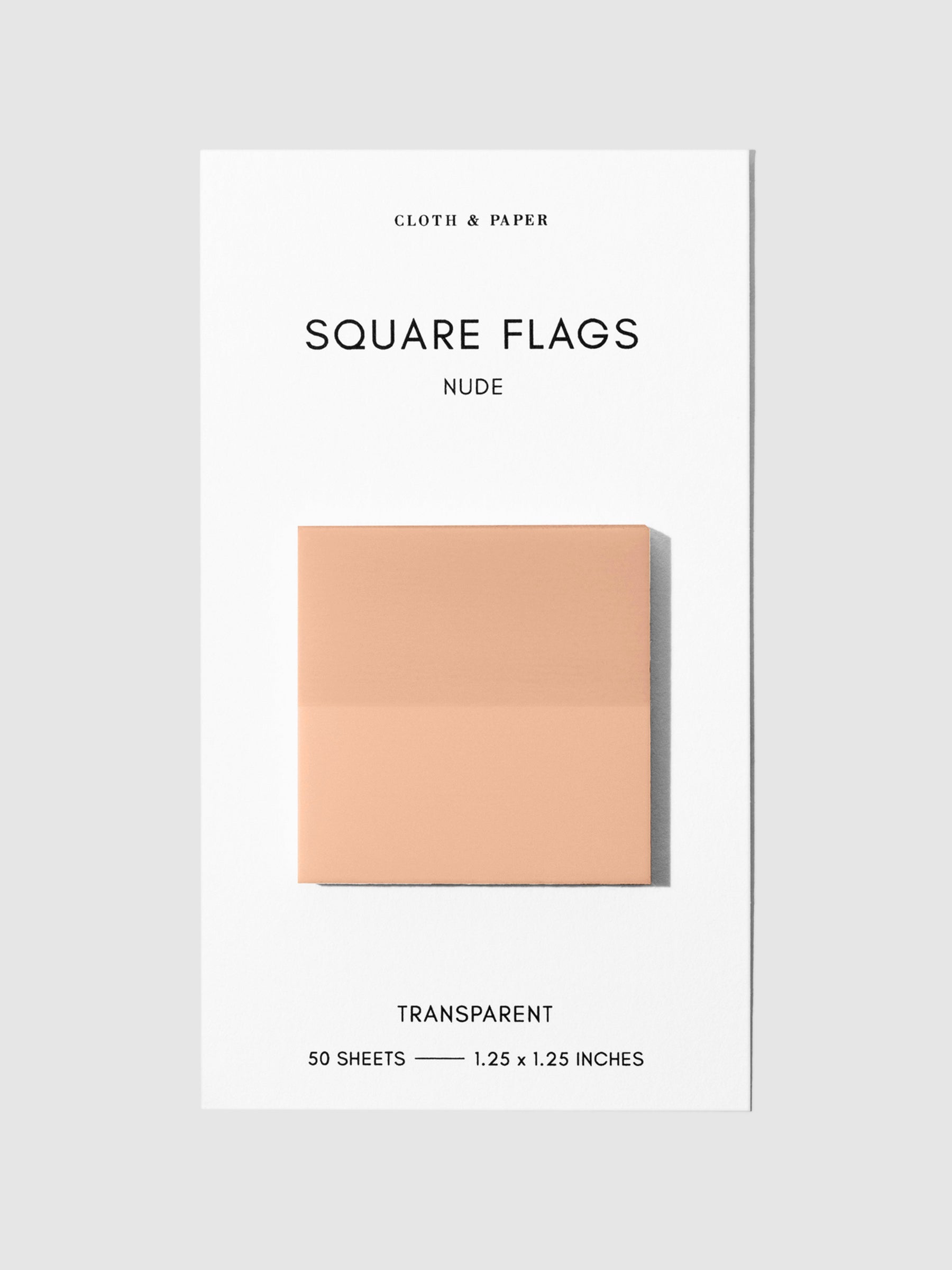 Square Page flag displayed on a neutral background. Color pictured is Nude.