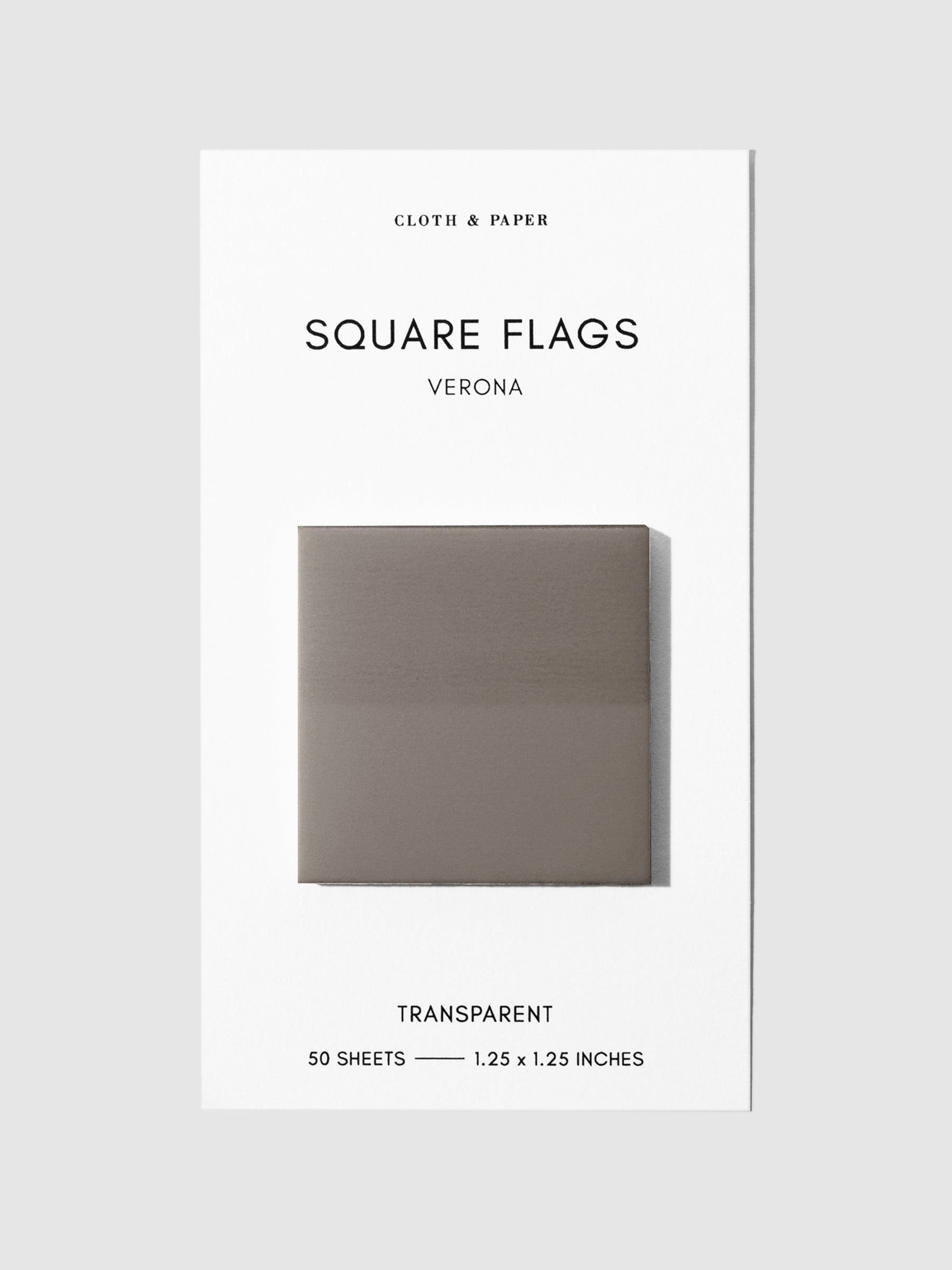 Square Page flag displayed on a neutral background. Color pictured is Verona.