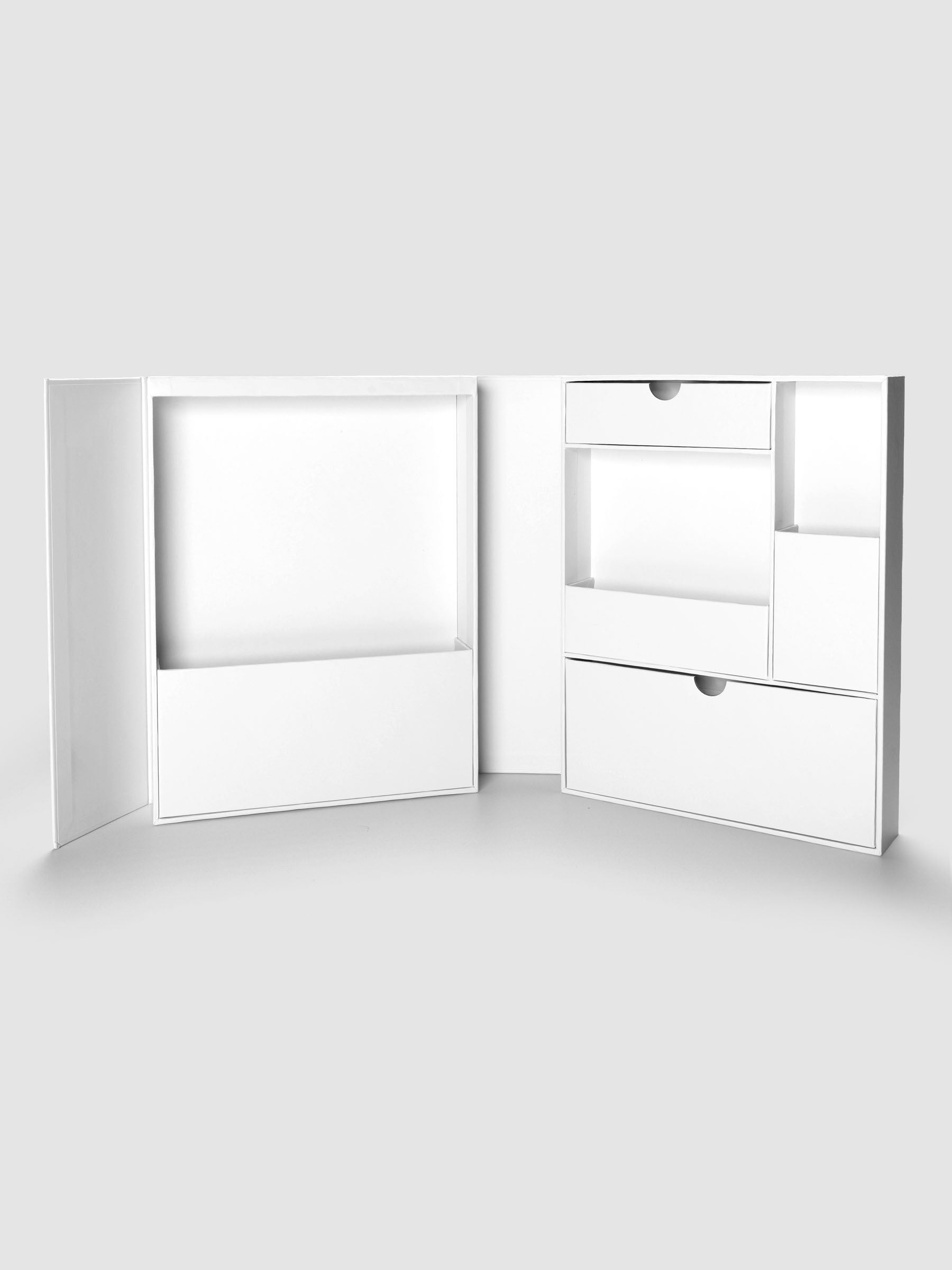 Storage Book 4.0 archiving box for planner inserts and accessories shown open and empty.