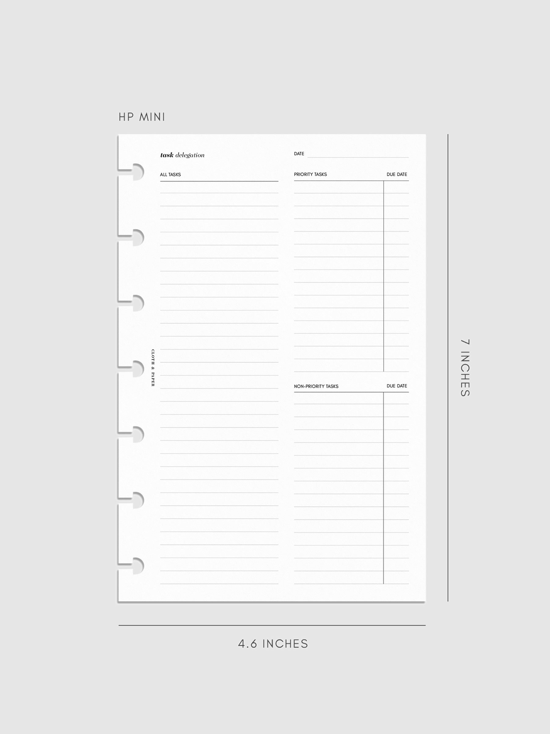 Digital mockup of insert in HP Mini sizing.