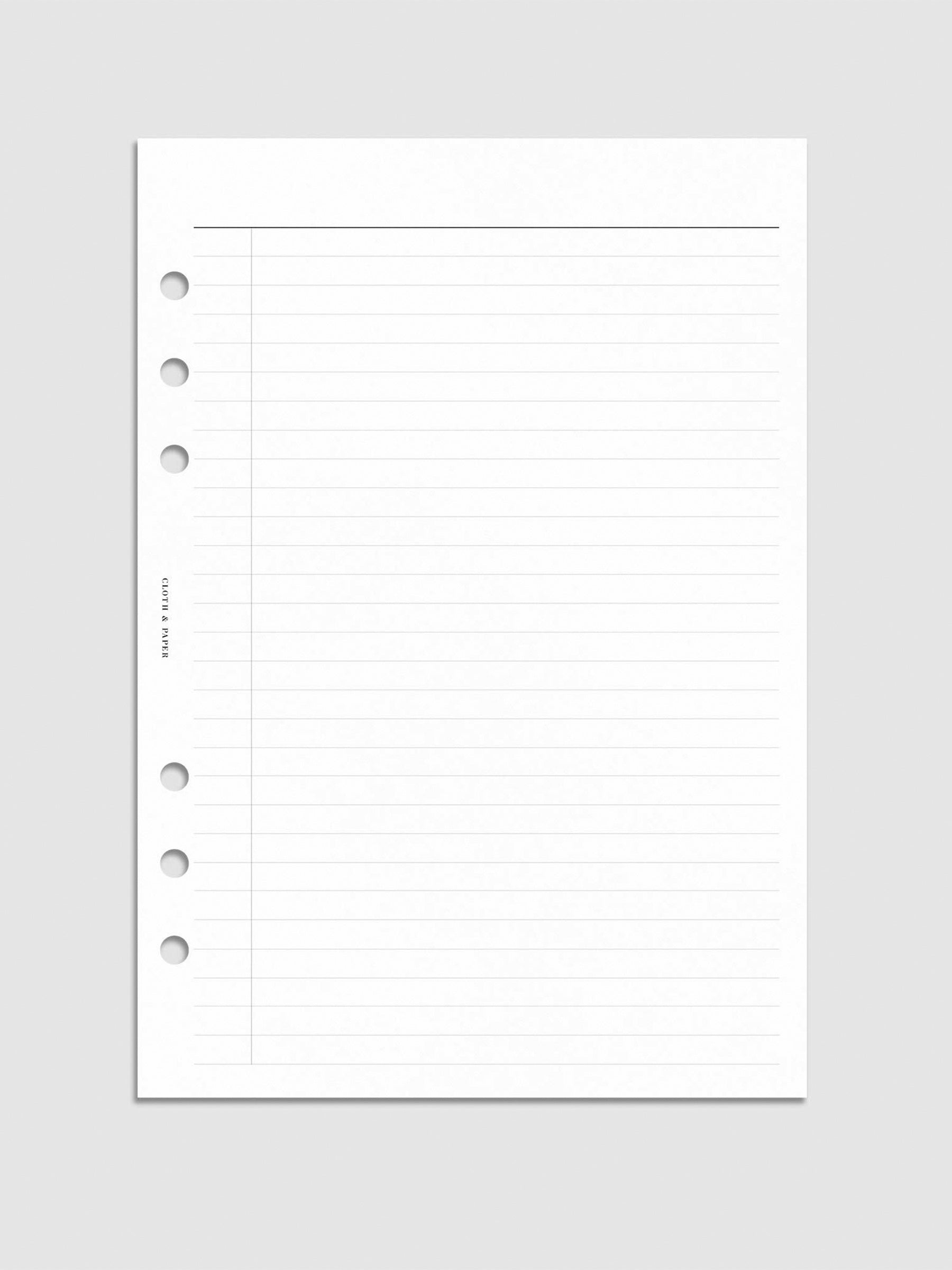 Digital mockup of insert in A5.