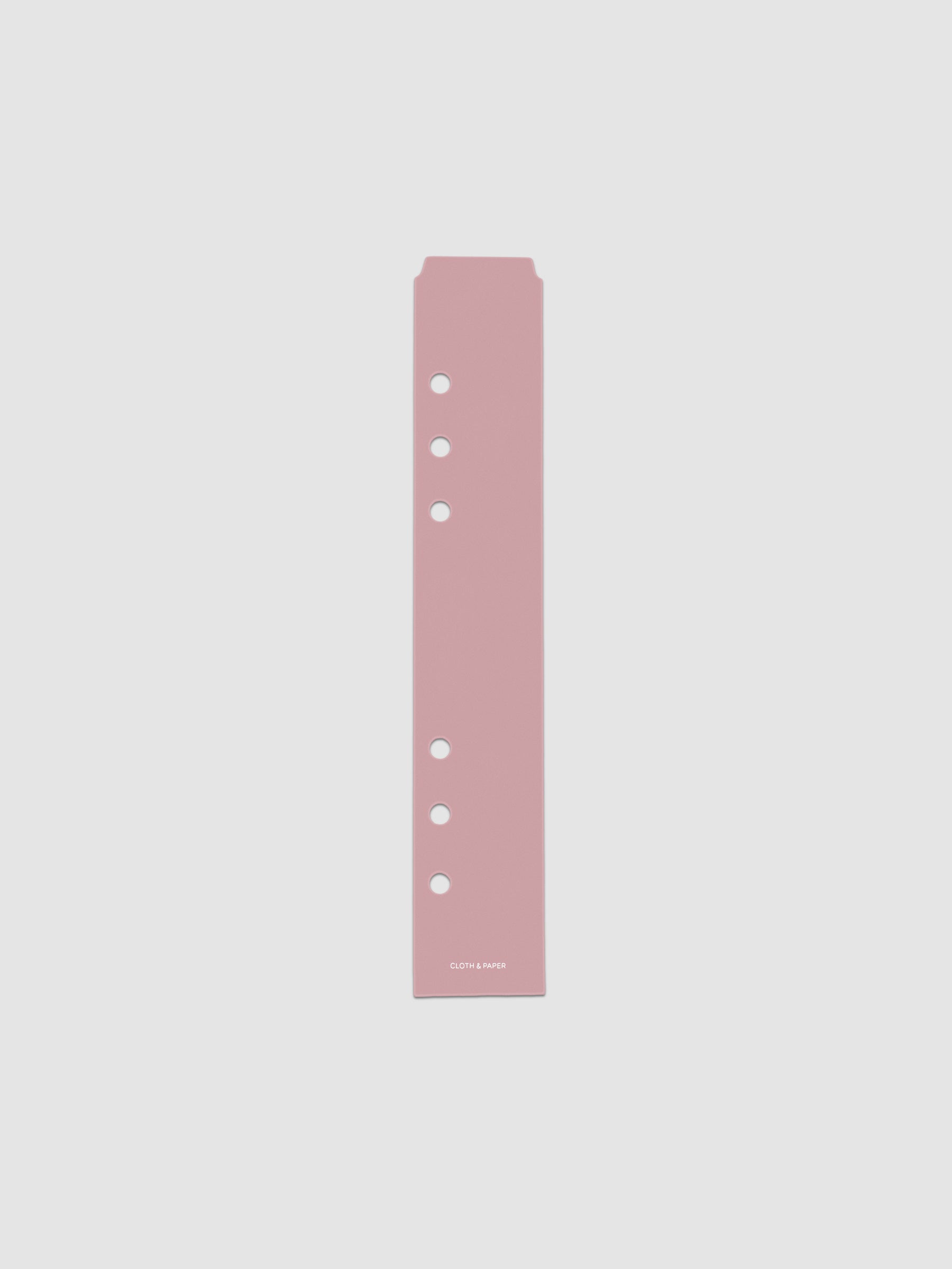 Fig Milk (light pink) Narrow Page Marker for A5 ringbound planners.