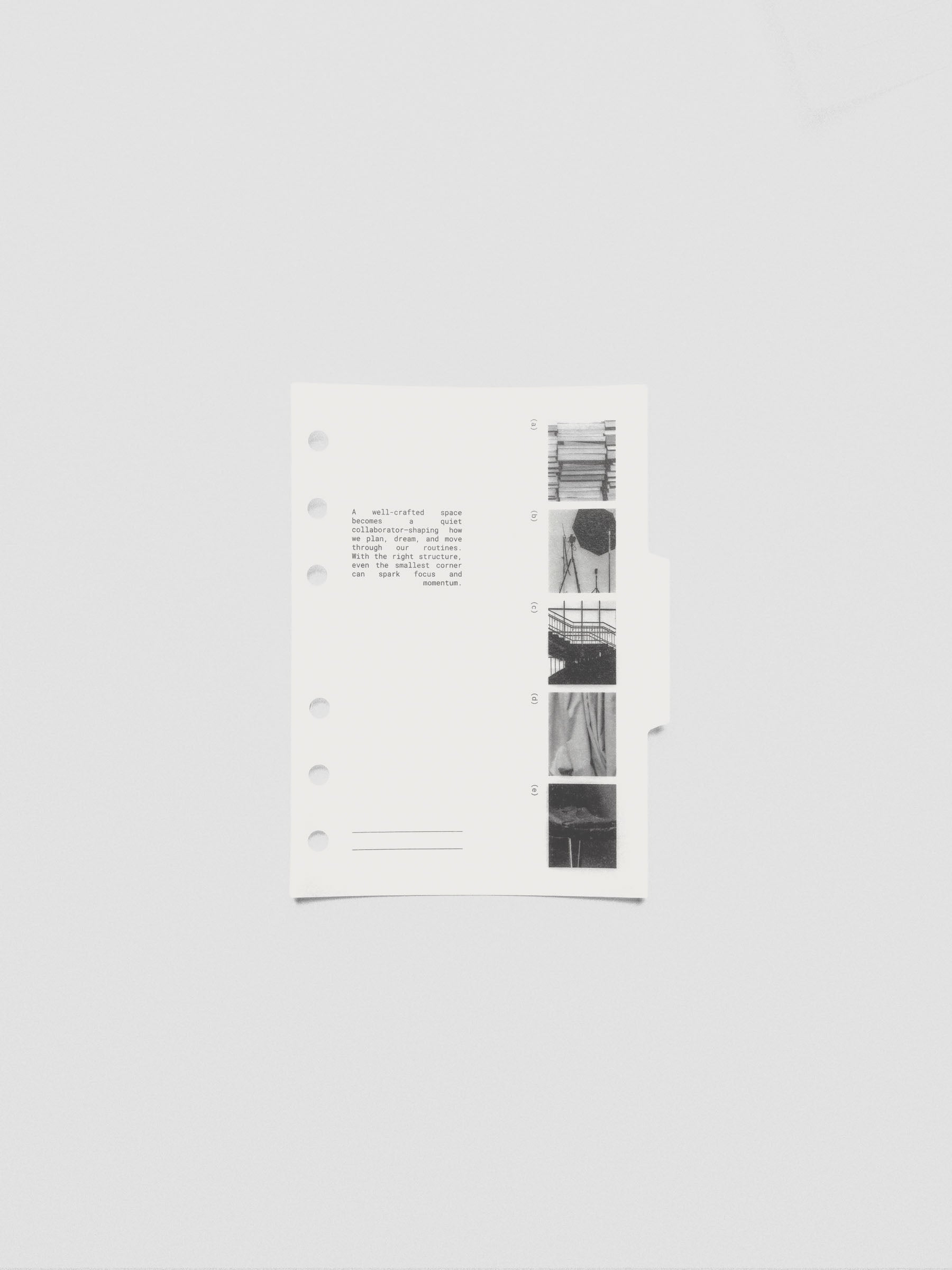 A6 Editorial Vellum Dividers Vol. 2 styled flat with planner accessories.