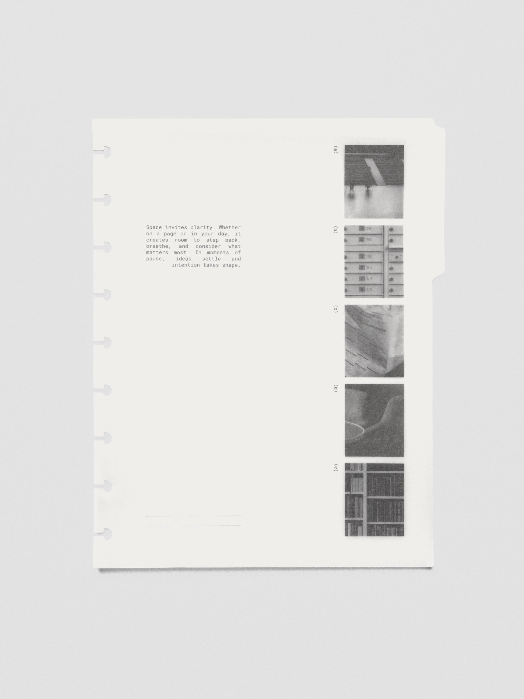 HP Classic Editorial Vellum Dividers Vol. 2 shown inside a discbound planner.