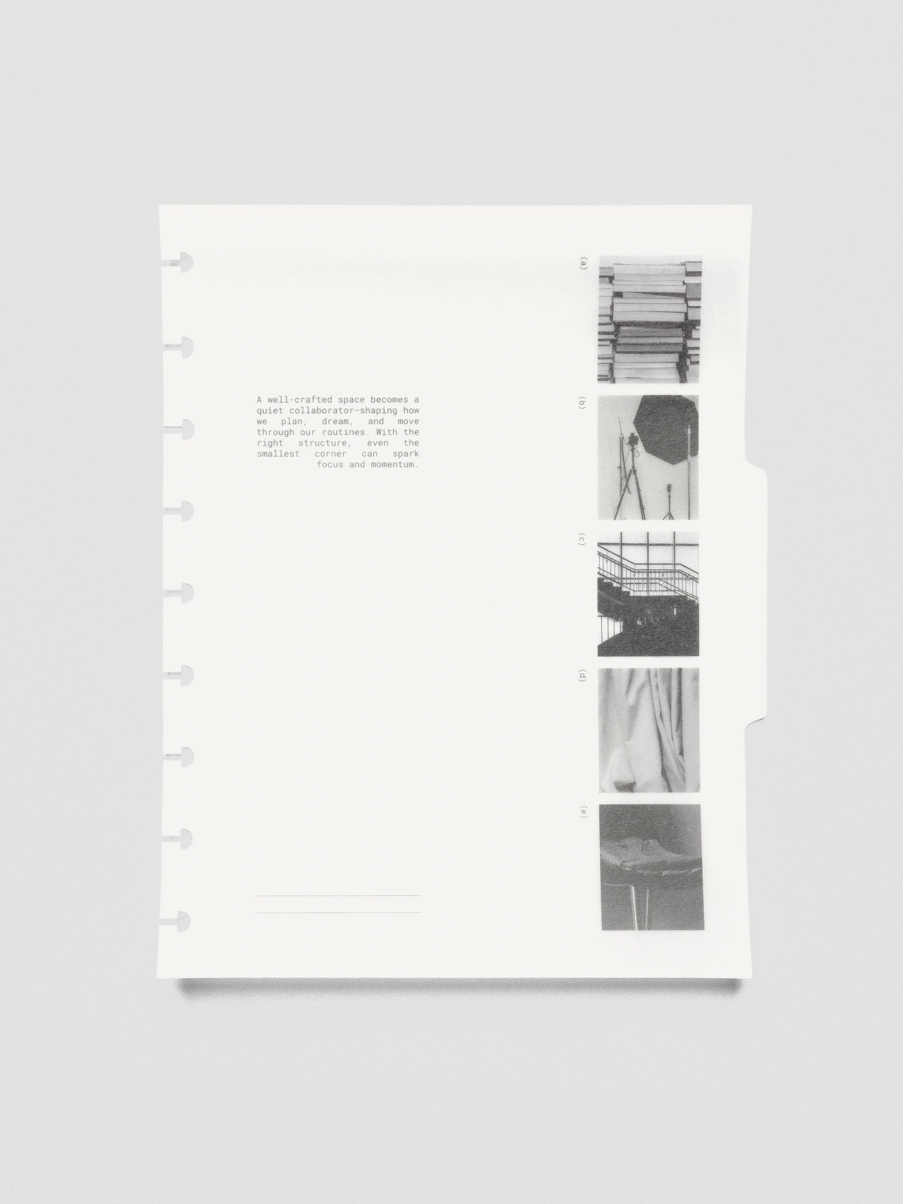 HP Classic Editorial Vellum Dividers Vol. 2 laid flat with minimal stationery.