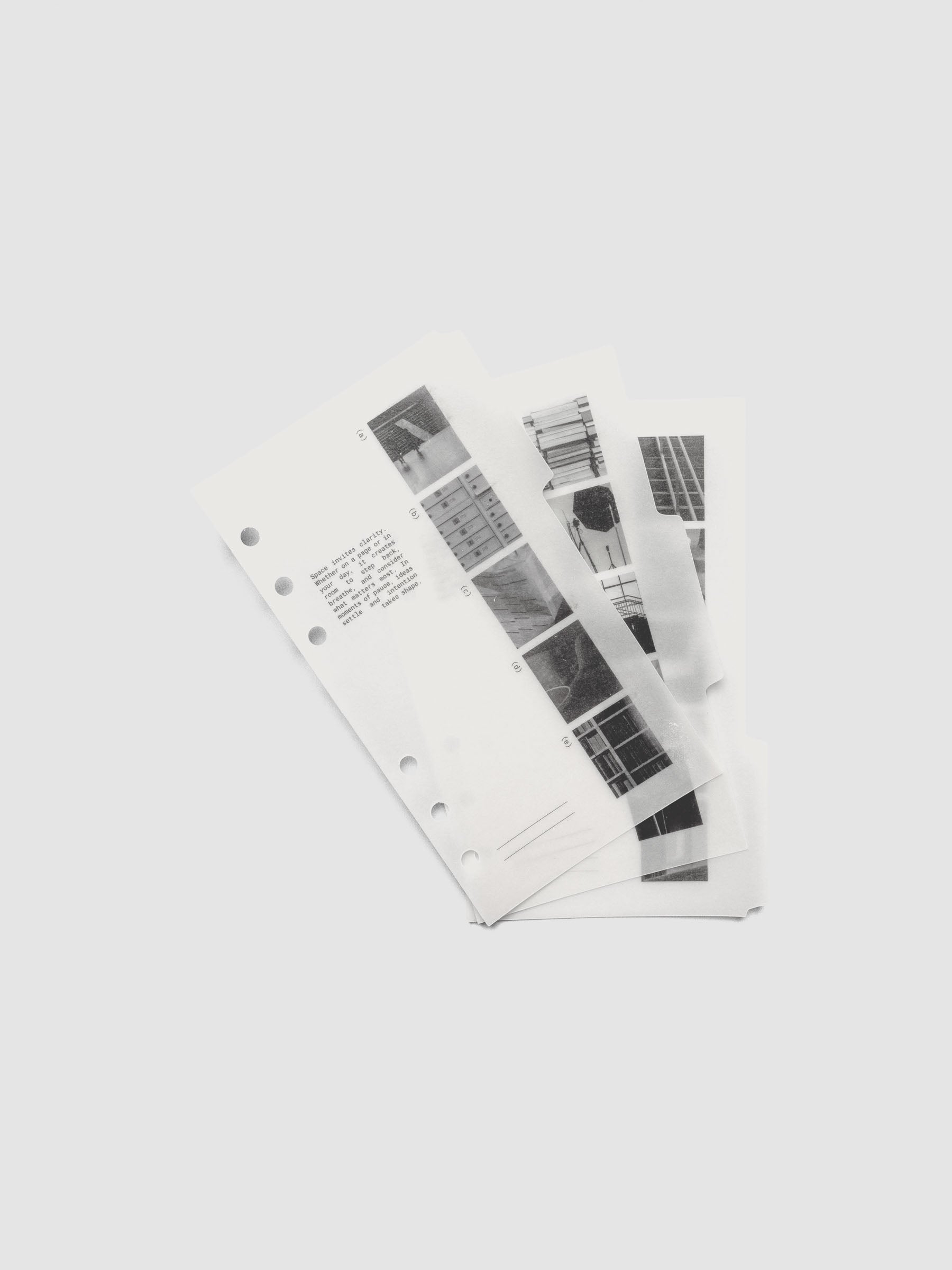 Personal-size Editorial Vellum Dividers Vol. 2 laid flat on a white background.