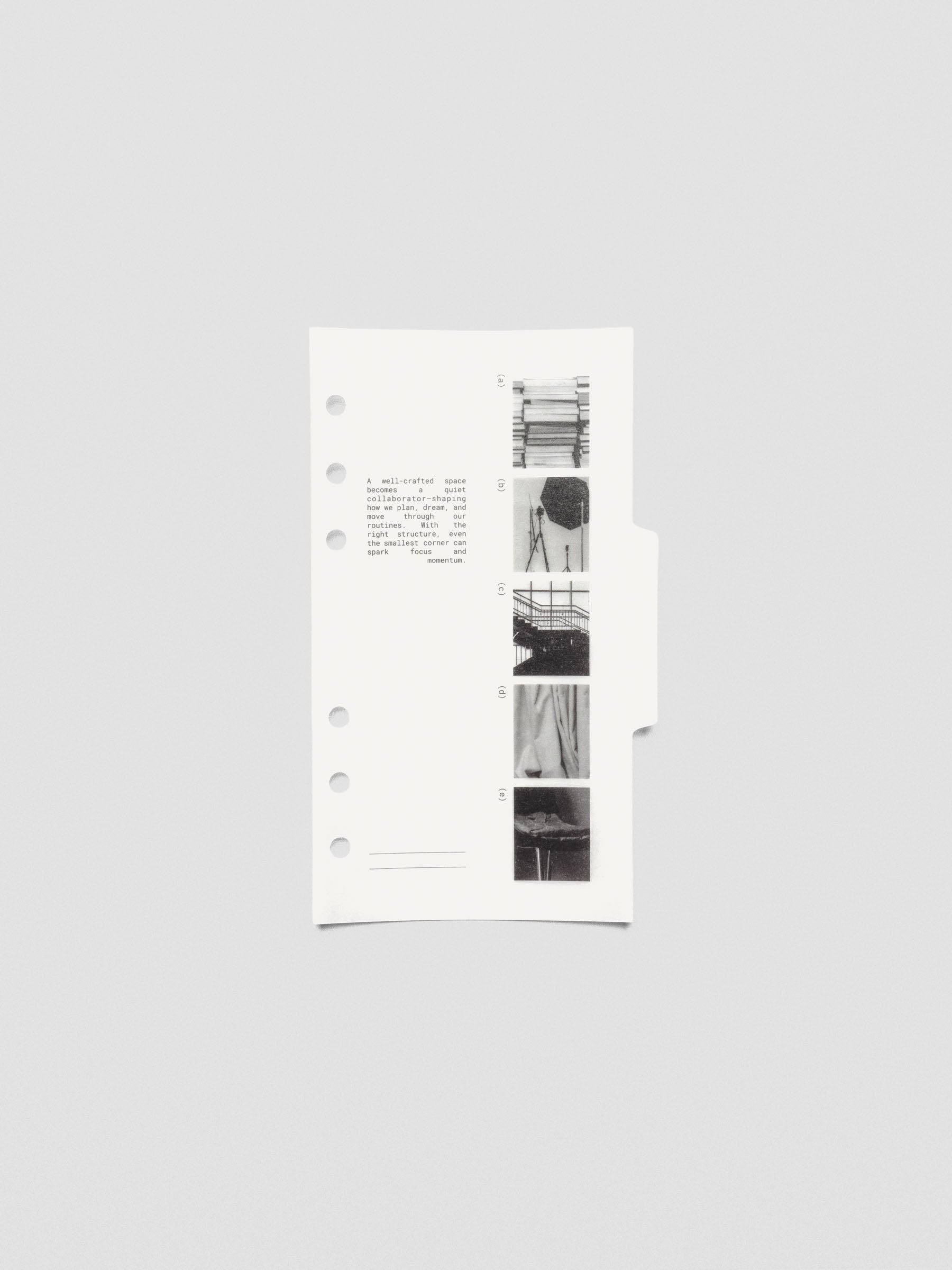 Personal-size Editorial Vellum Dividers Vol. 2 styled flat with neutral accessories.
