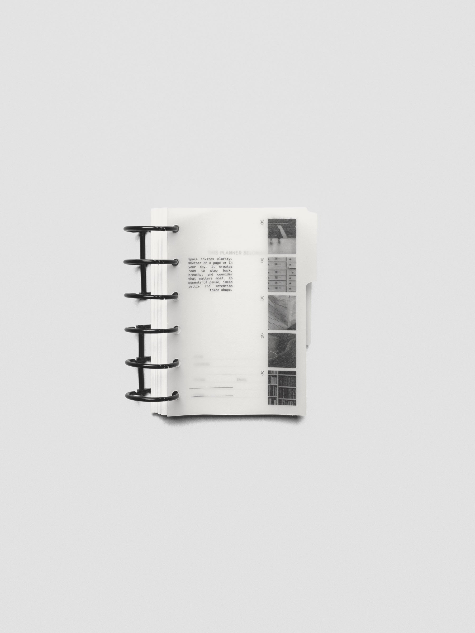 Pocket-size Editorial Vellum Dividers Vol. 2 shown flat on a white surface.