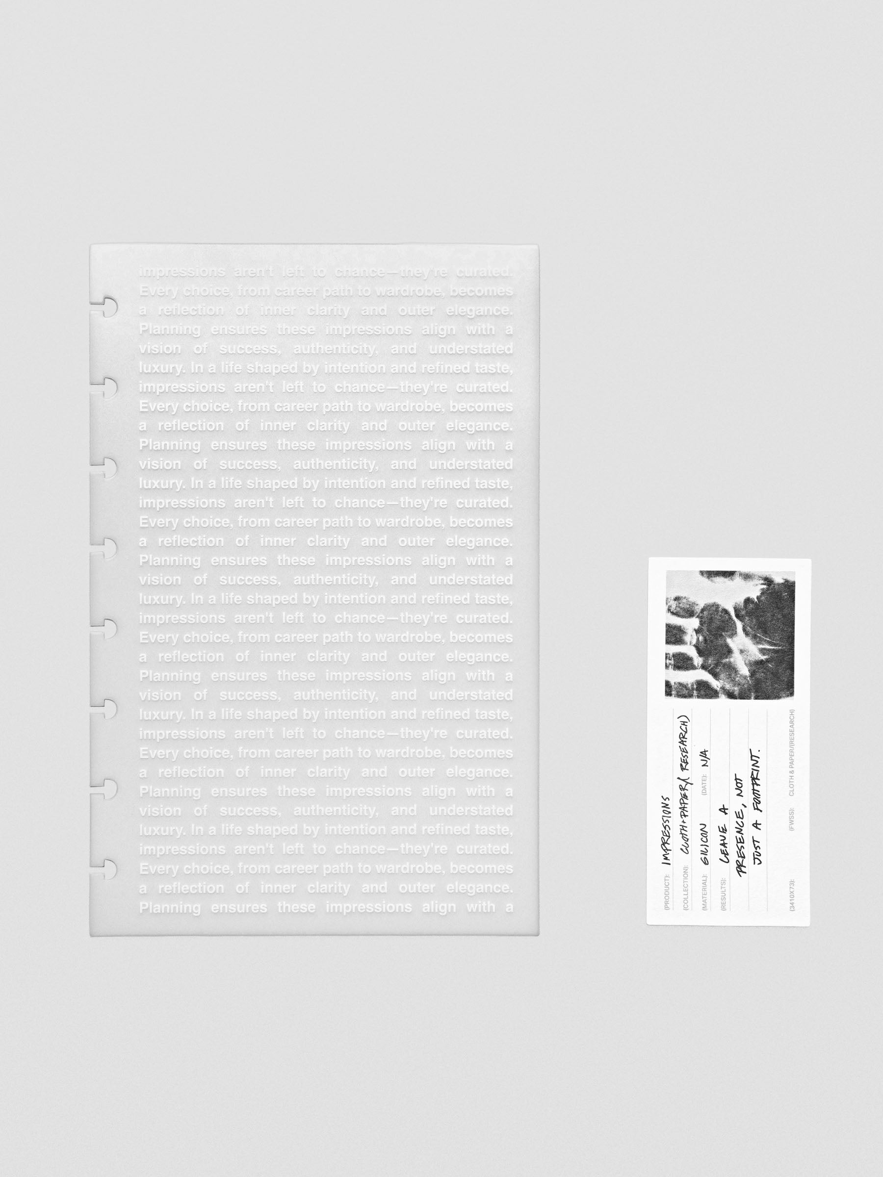 Half Letter Impressions Dashboard displayed flat on a neutral surface.