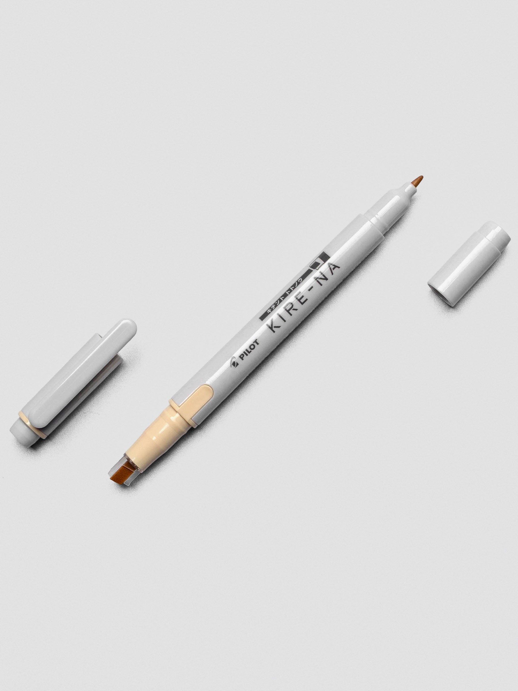 Pilot Kire-Na highlighter in Pale Orange on white background.