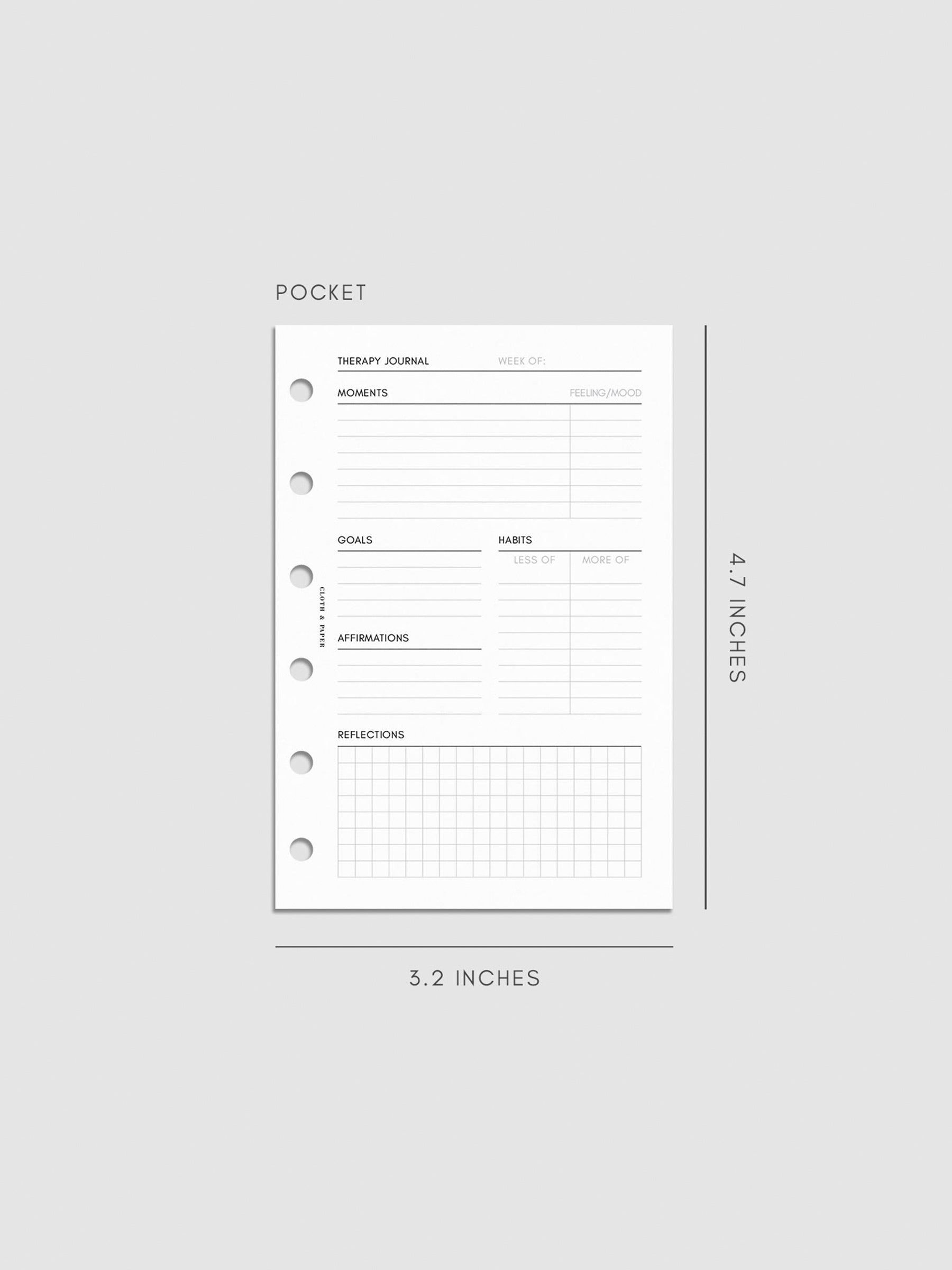 Digital mockup of insert in Pocket.