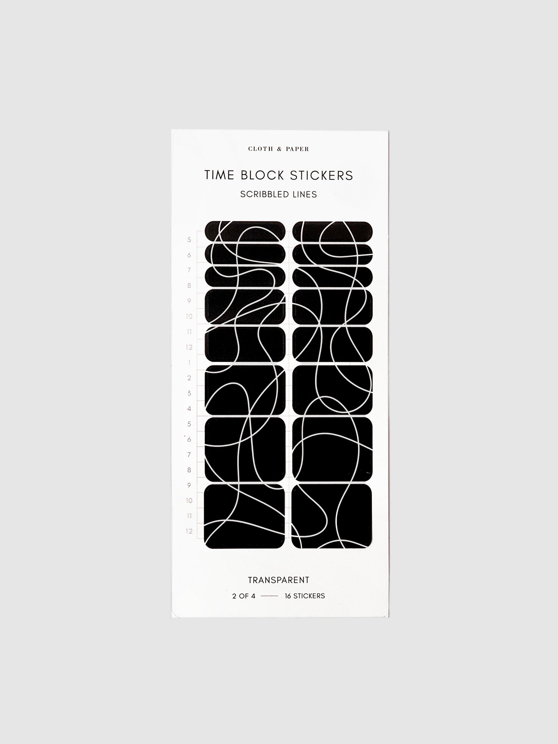 Scribbled Lines stickers displayed on a neutral background.