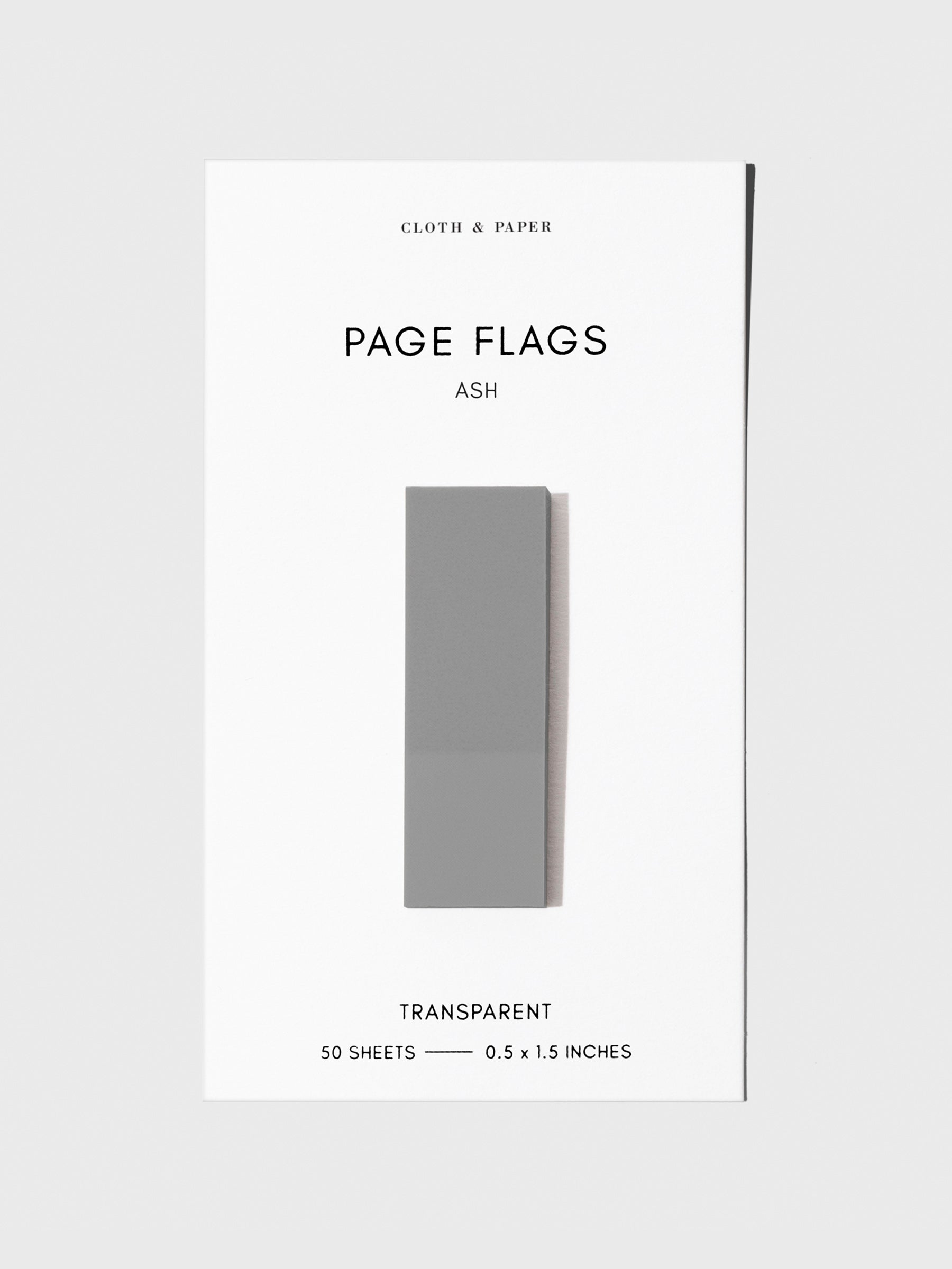 Page flag displayed on a neutral background. Color pictured is Ash.