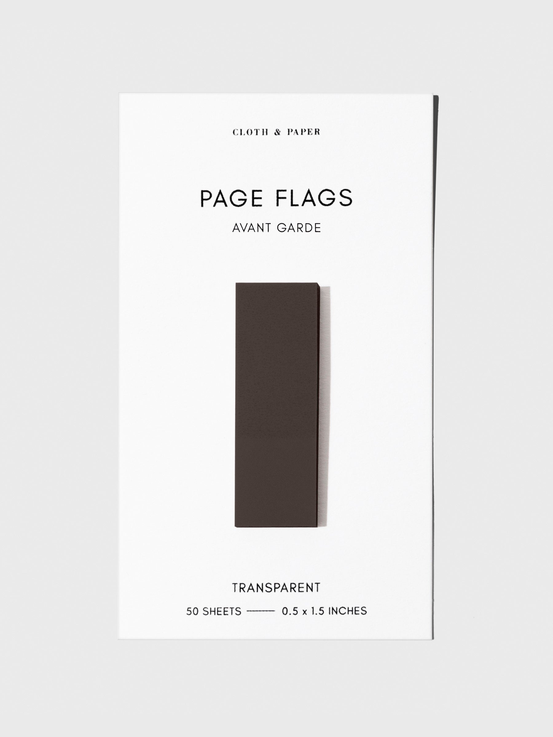 Page flag displayed on a neutral background. Color pictured is Avant Garde.