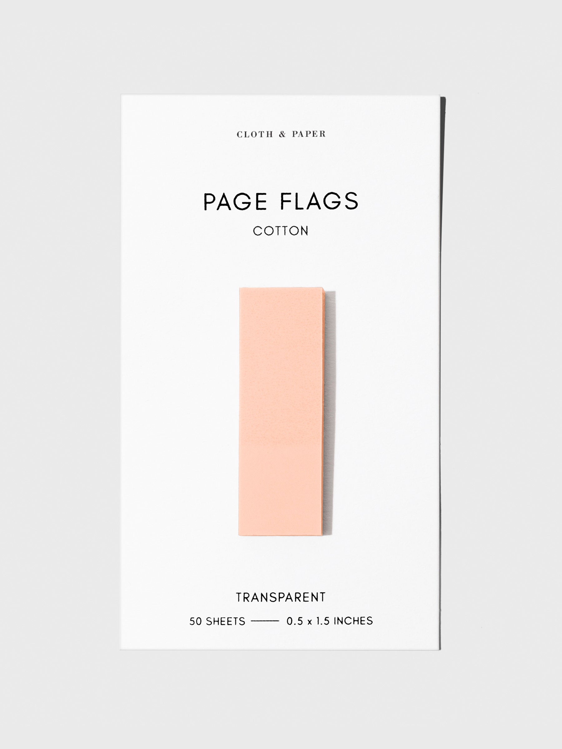 Page flag displayed on a neutral background. Color pictured is Cotton.
