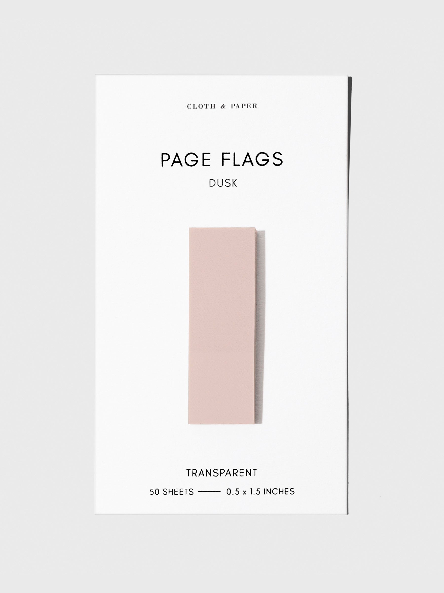 Page flag displayed on a neutral background. Color pictured is Dusk.