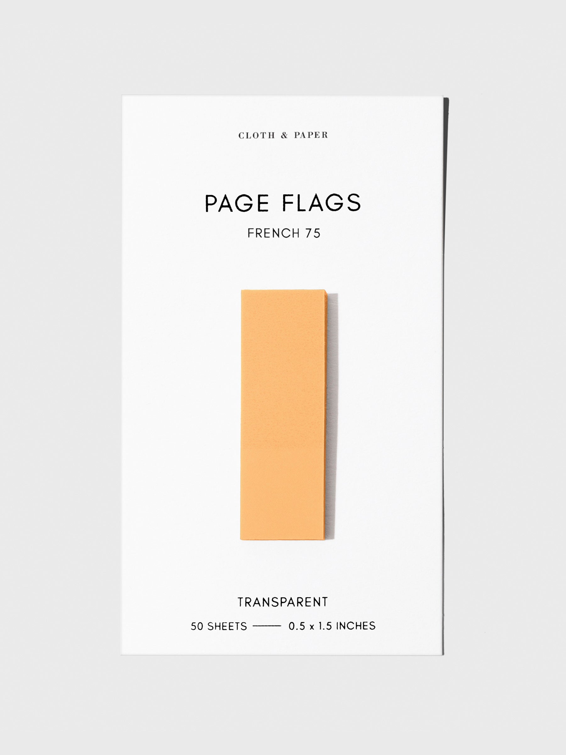Page flag displayed on a neutral background. Color pictured is French 75.