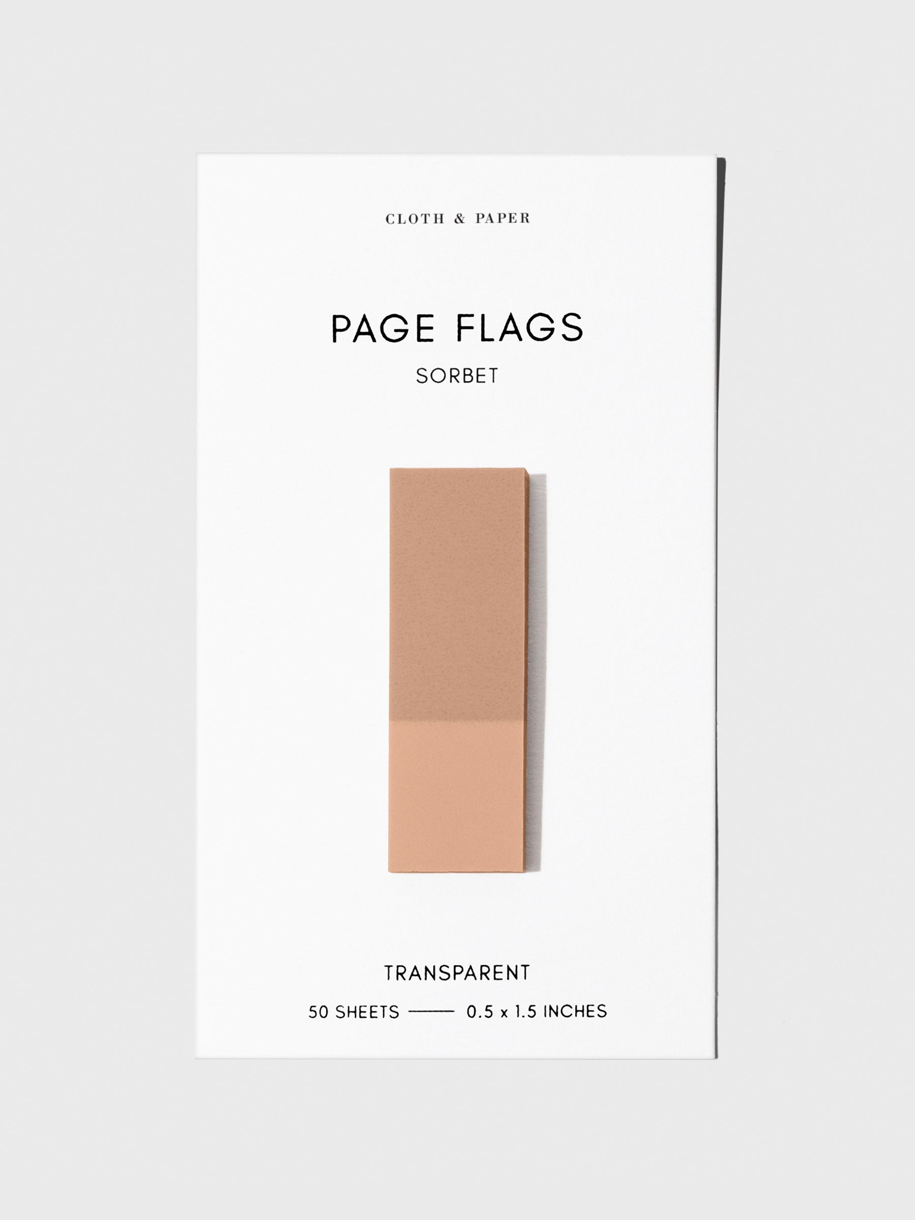 Page flag displayed on a neutral background. Color pictured is Sorbet.