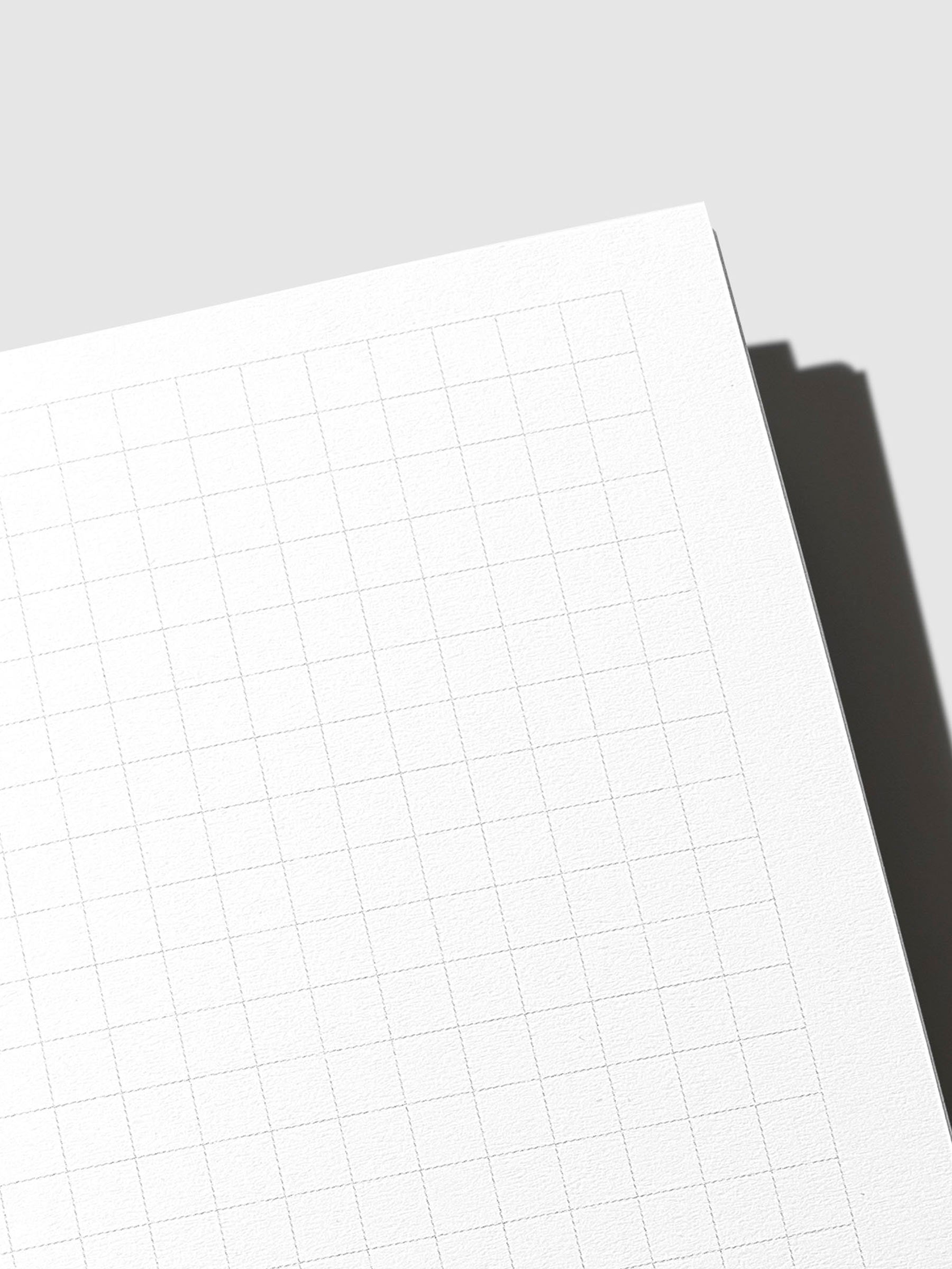 Close up image of the top right of the Graph Pocket Plus notebook page. The page is displayed on a neutral background.