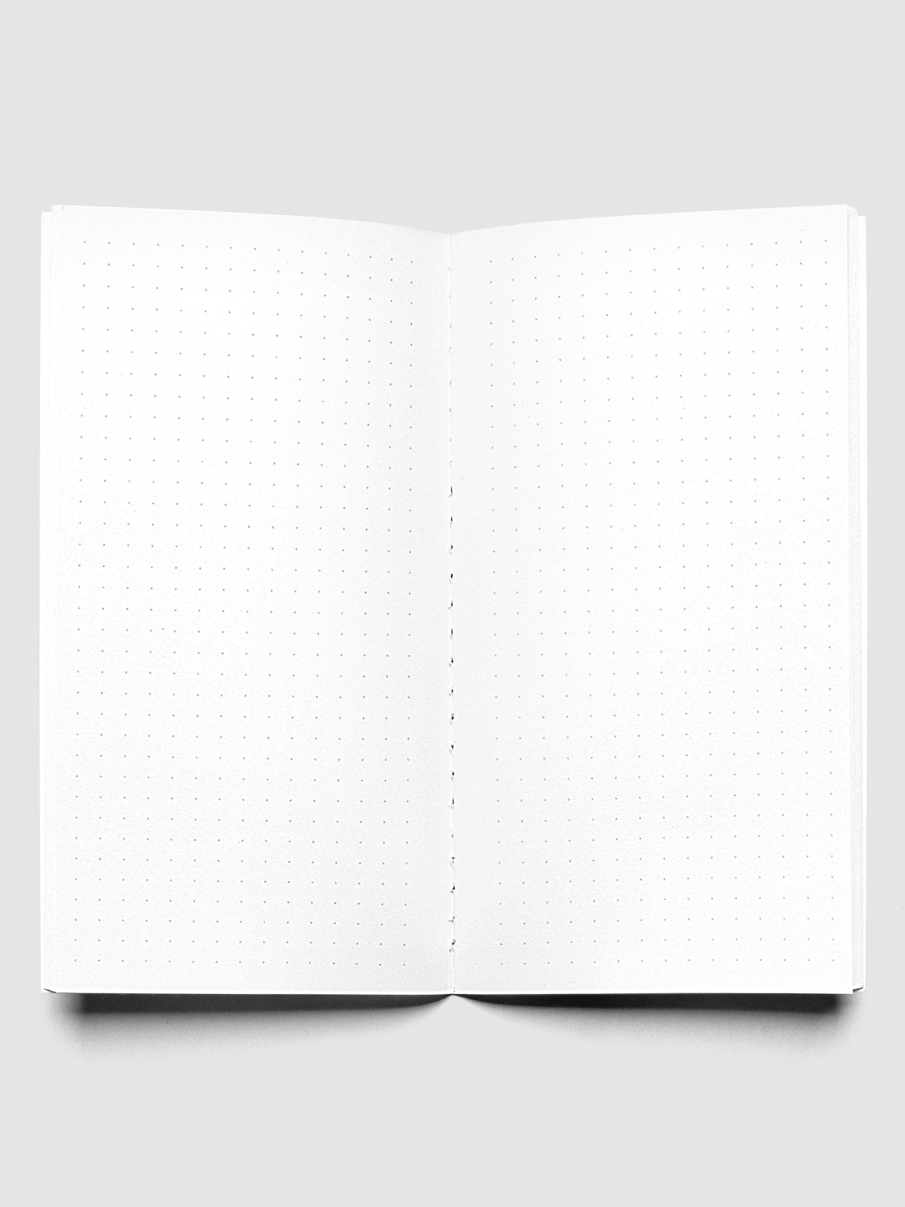 Travel Notebook | Pocket Plus | Avant Garde | Dot Grid shown open displaying dot grid layouts on both pages.